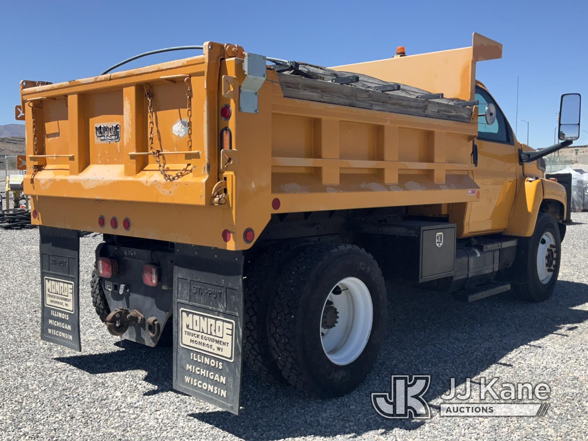 (Las Vegas, NV) 2007 GMC C7500 Dump Truck Check Engine Light On, Runs & Moves