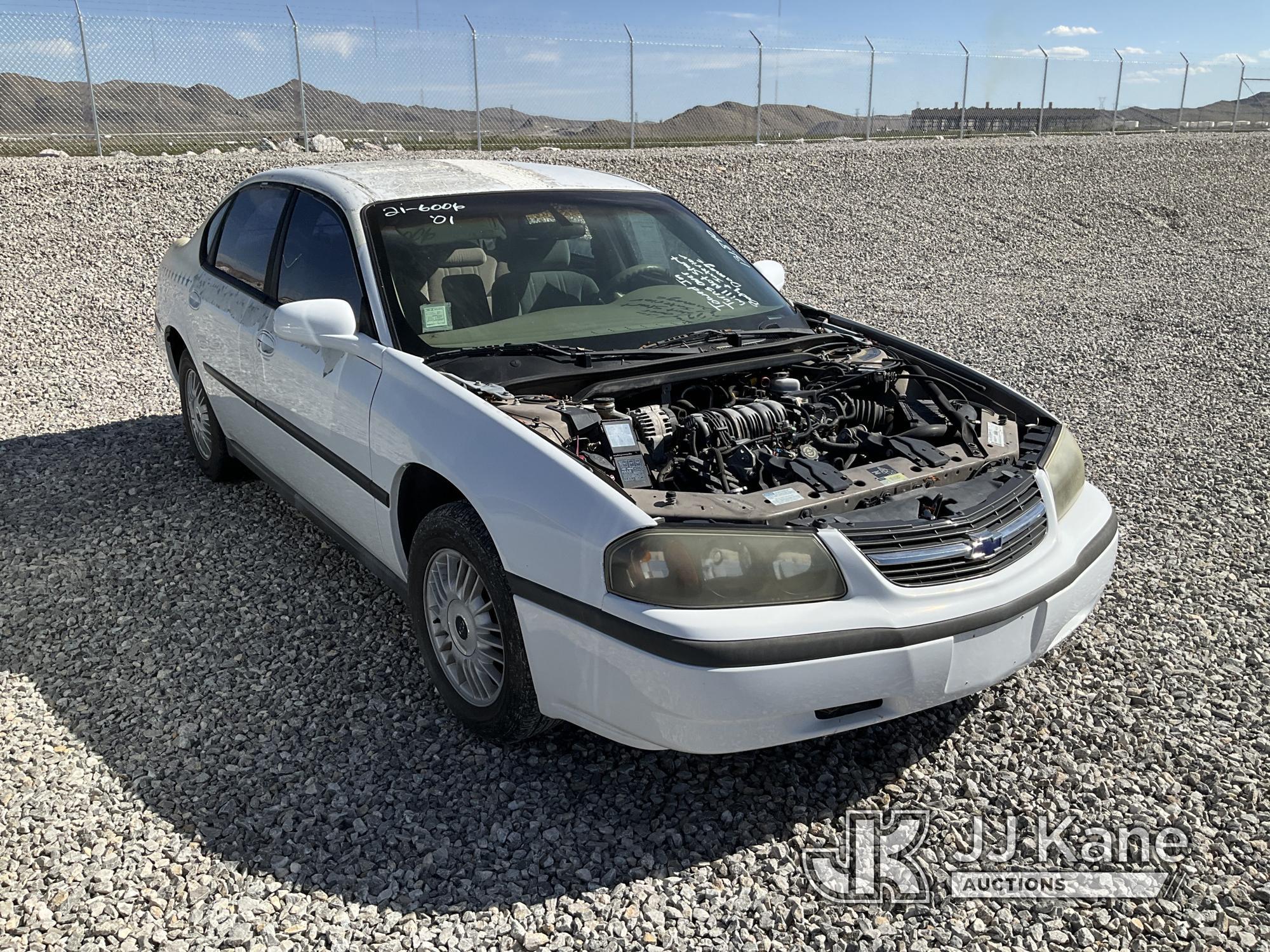 (Las Vegas, NV) 2001 Chevrolet Impala Body & Interior Damage, Missing Parts, Jump To Start, Turns Ov