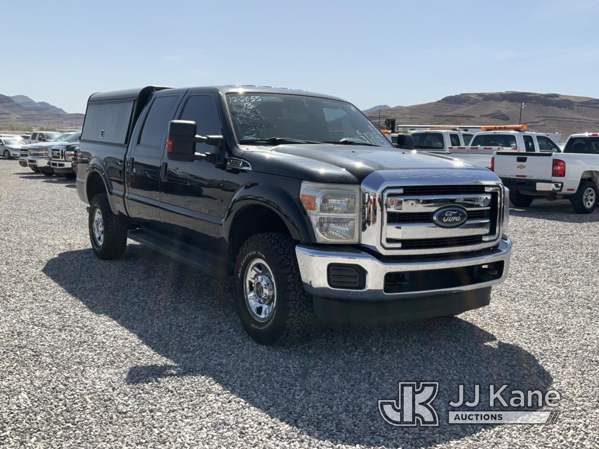 (Las Vegas, NV) 2013 Ford F350 4x4 Towed In Check Engine Light On, Coolant Leak, Missing Catalytic C