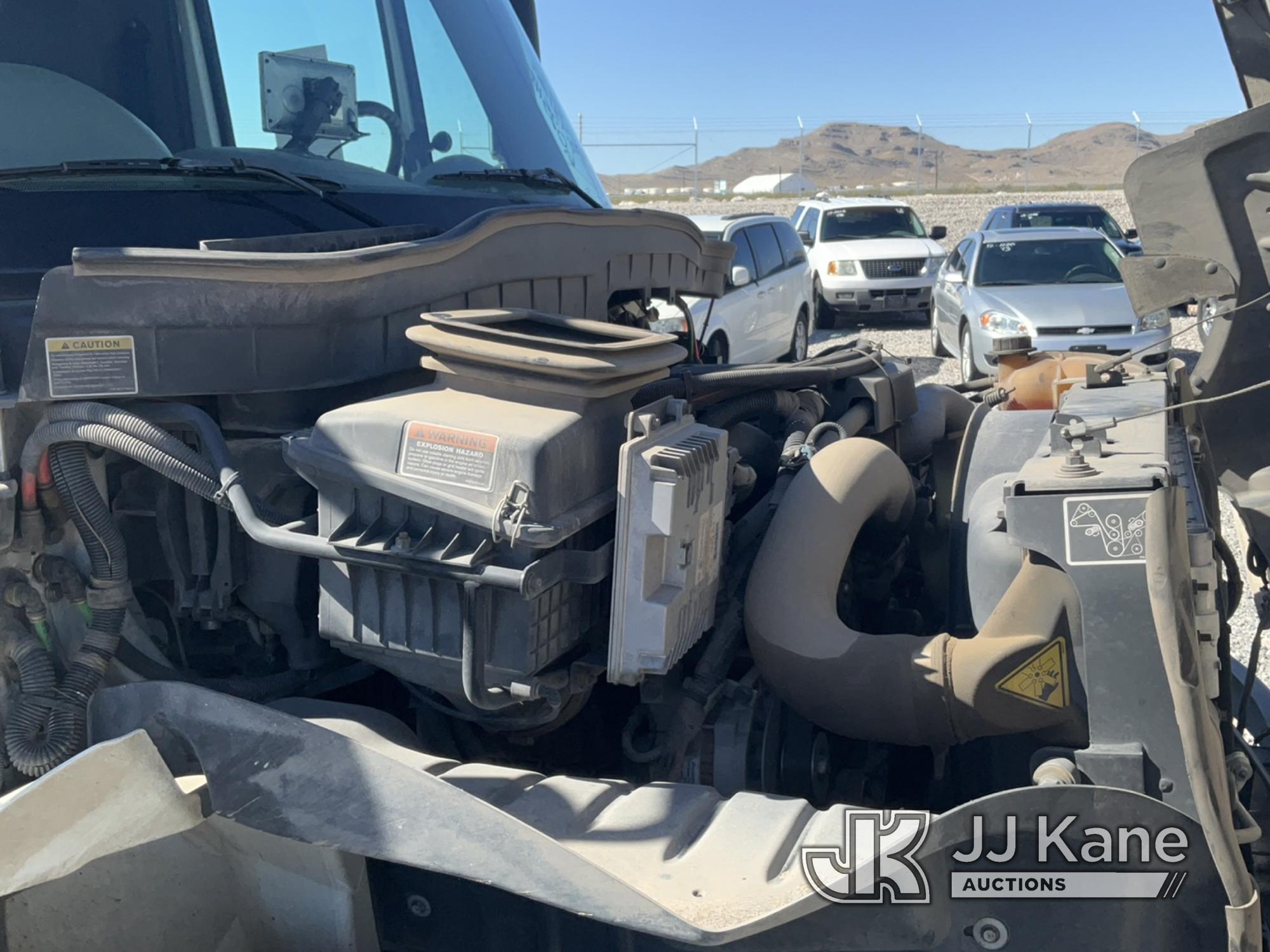 (Las Vegas, NV) Tymco 600 Air Sweeper 2014 International 4300 M7 Sweeper Runs & Moves