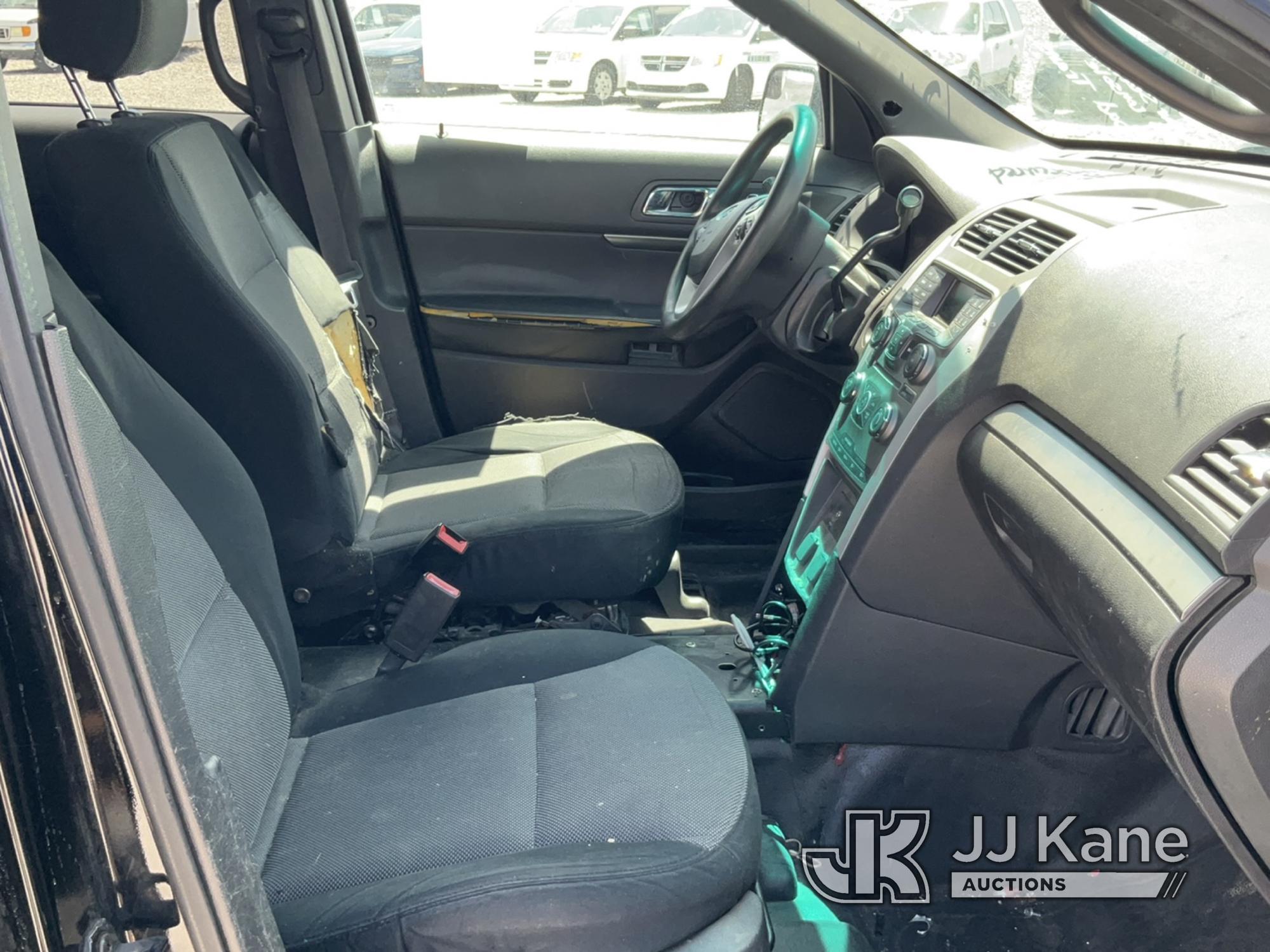 (Las Vegas, NV) 2013 Ford Explorer AWD Police Interceptor Interior Damage, Rear Seats Unsecured, No