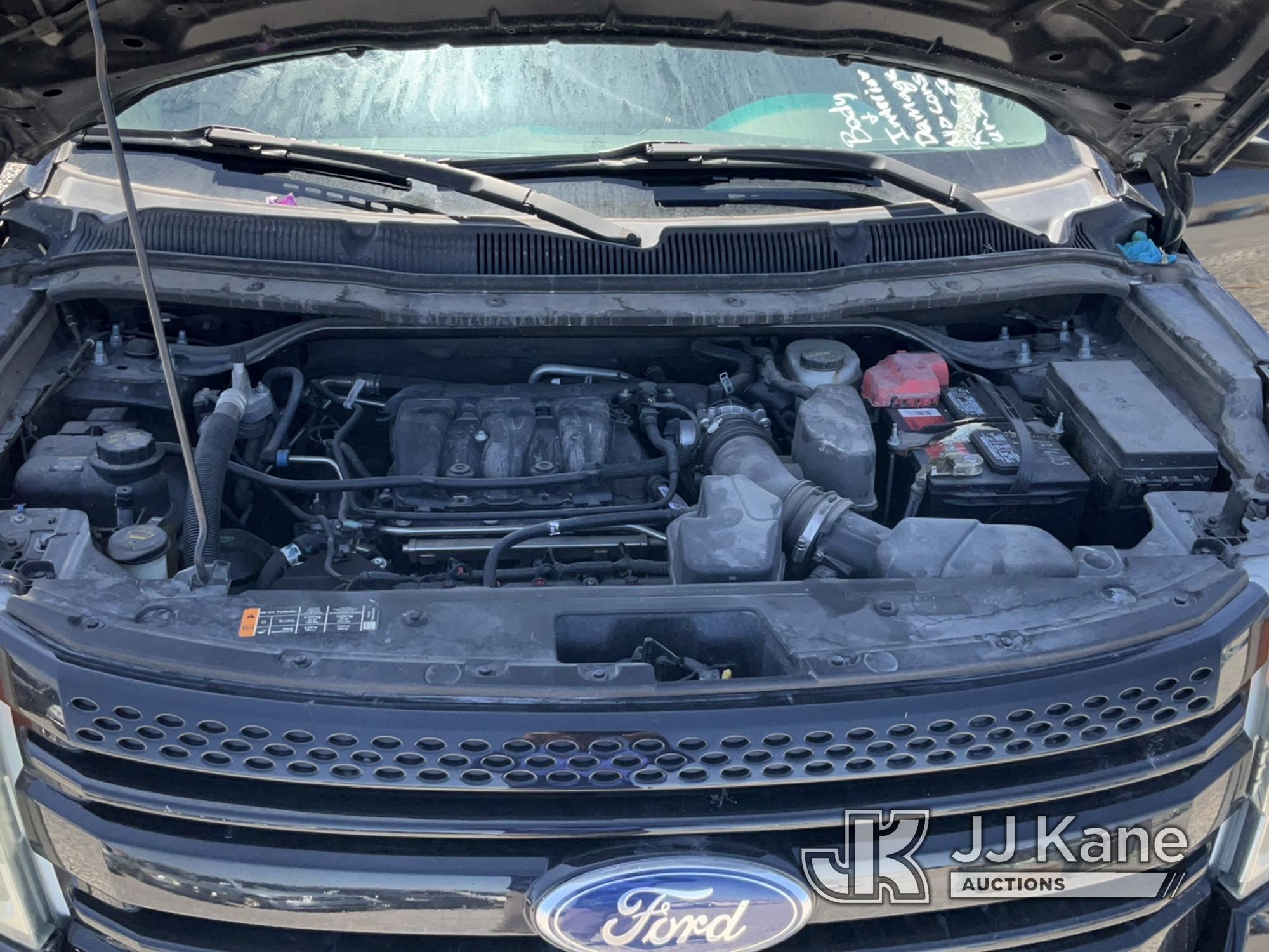 (Las Vegas, NV) 2014 Ford Explorer AWD Police Interceptor Body & Interior Damage, No Console, Rear S