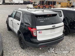 (Las Vegas, NV) 2014 Ford Explorer AWD Police Interceptor Wrecked, Missing Parts, Towed In Jump To S