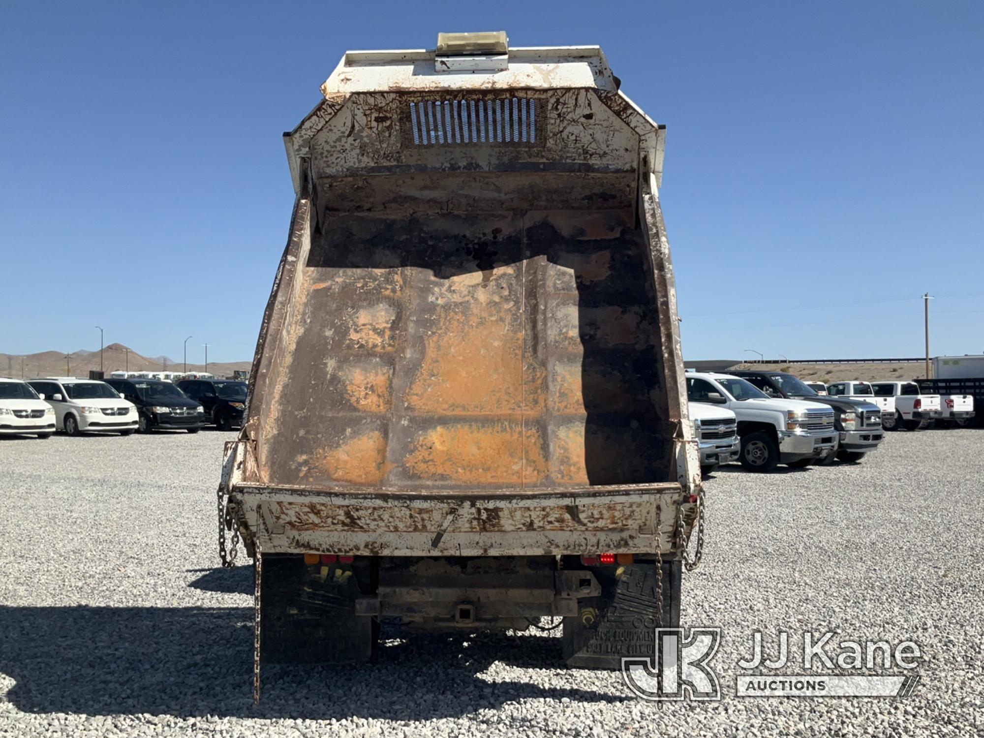 (Las Vegas, NV) 2002 Chevy 3500 Dump Truck, Taxable Body & Interior Damage, Runs & Moves