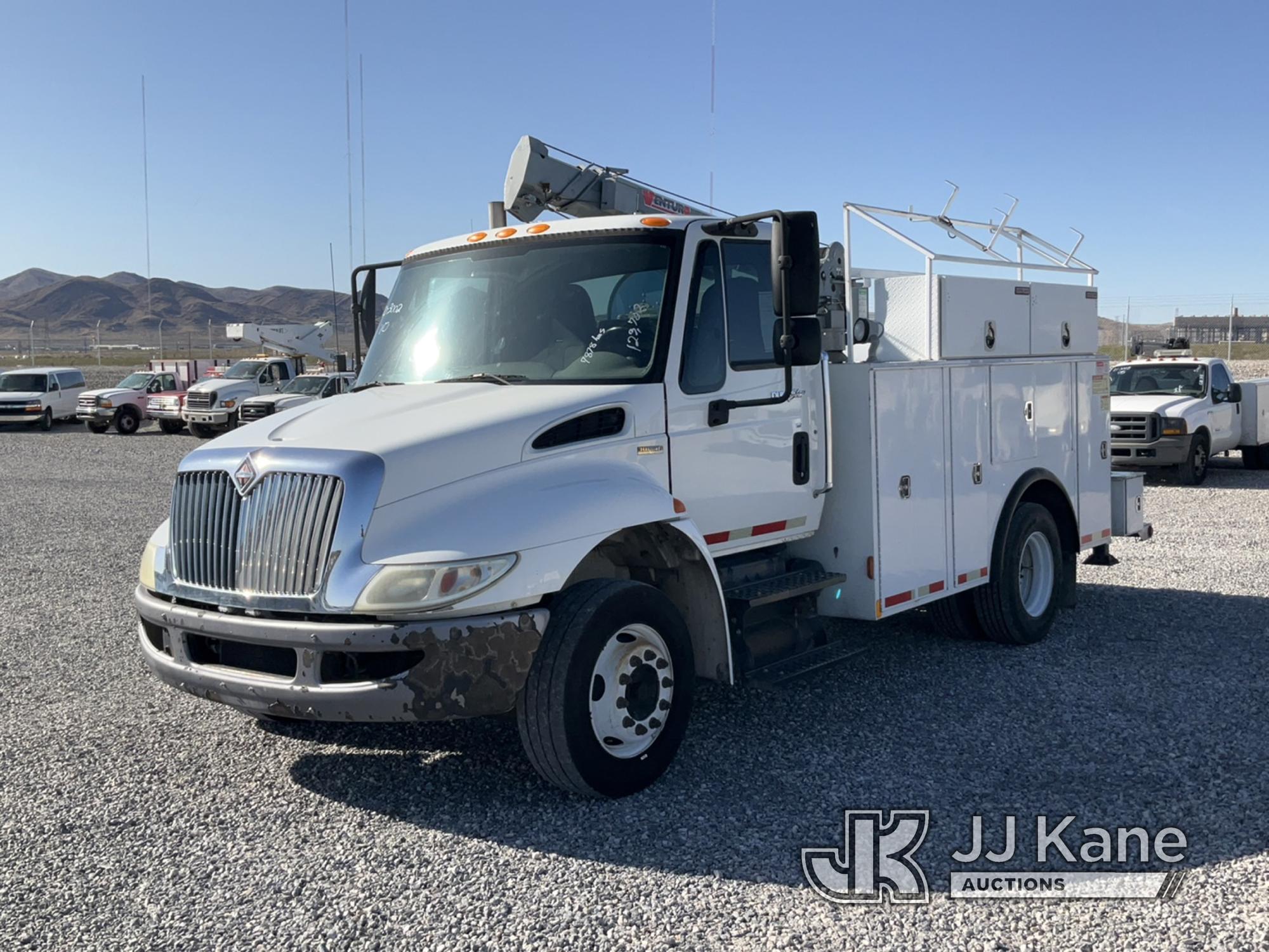 (Las Vegas, NV) 2010 International 4300 DuraStar W/ Venturo H150KX Crane Runs & Moves