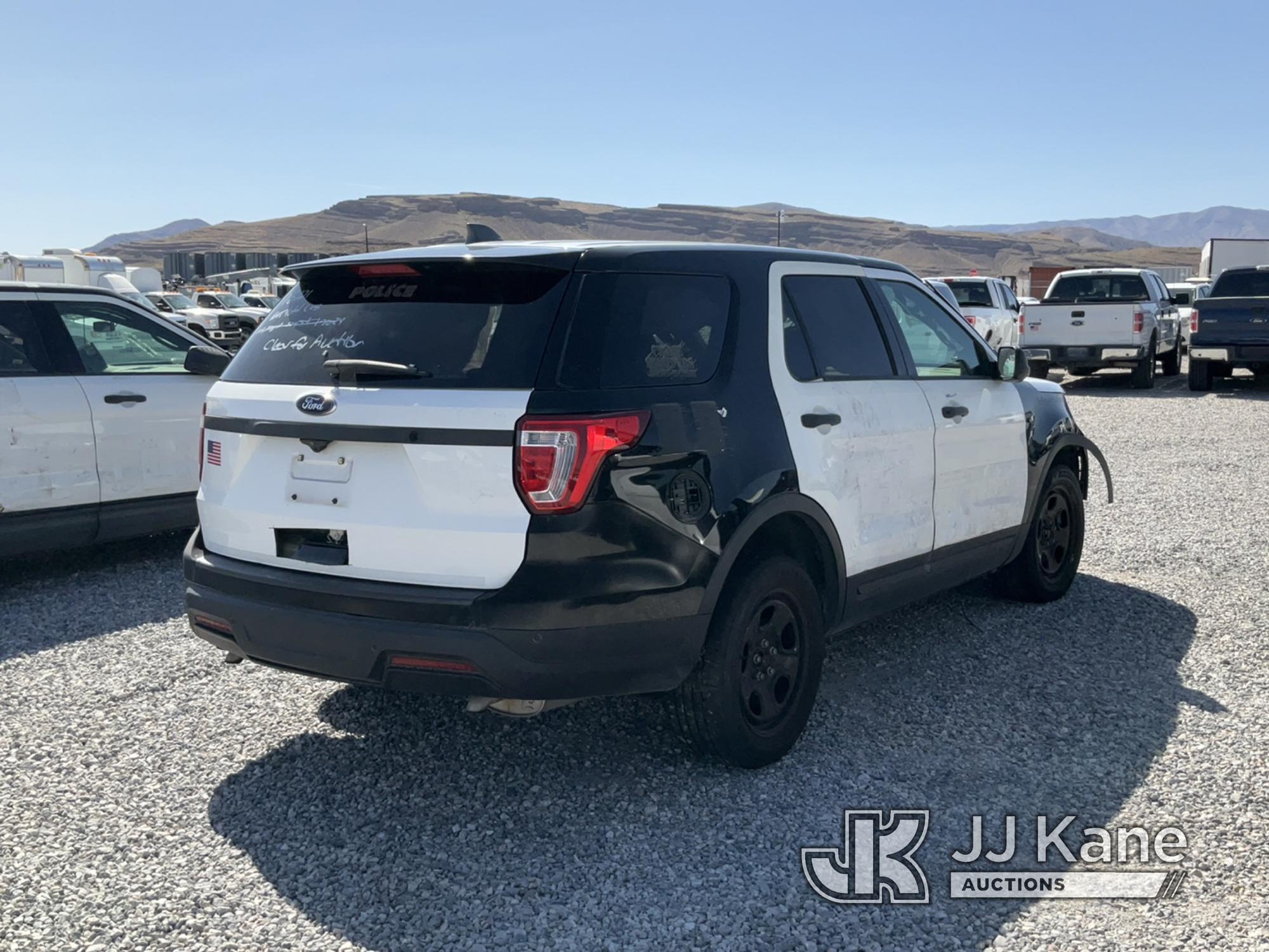 (Las Vegas, NV) 2018 Ford Explorer AWD Police Interceptor Dealers Only, Towed In, Body Damage, Odome