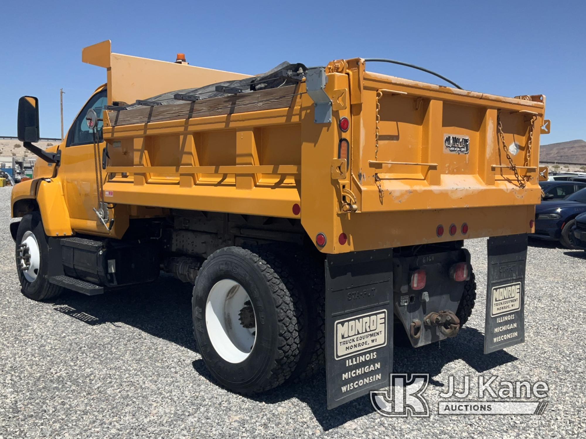 (Las Vegas, NV) 2007 GMC C7500 Dump Truck Check Engine Light On, Runs & Moves