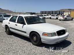 (Las Vegas, NV) 2011 Ford Crown Victoria Police Interceptor Towed In, Body & Interior Damage Bad Eng