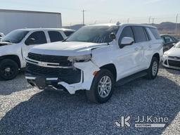 (Las Vegas, NV) 2023 Chevrolet Tahoe 4x4 Towed In, Wrecked, Dealers Only, Airbags Deployed, No Conso