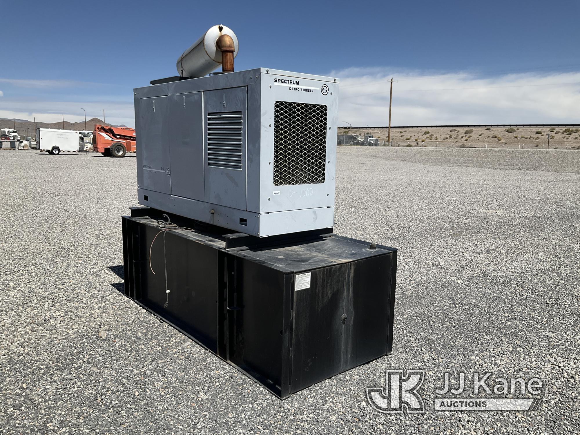 (Las Vegas, NV) Spectrum 50DS Gen Set 55 KW, 69 KVA Jump To Start, Turns Over, Will Not Start