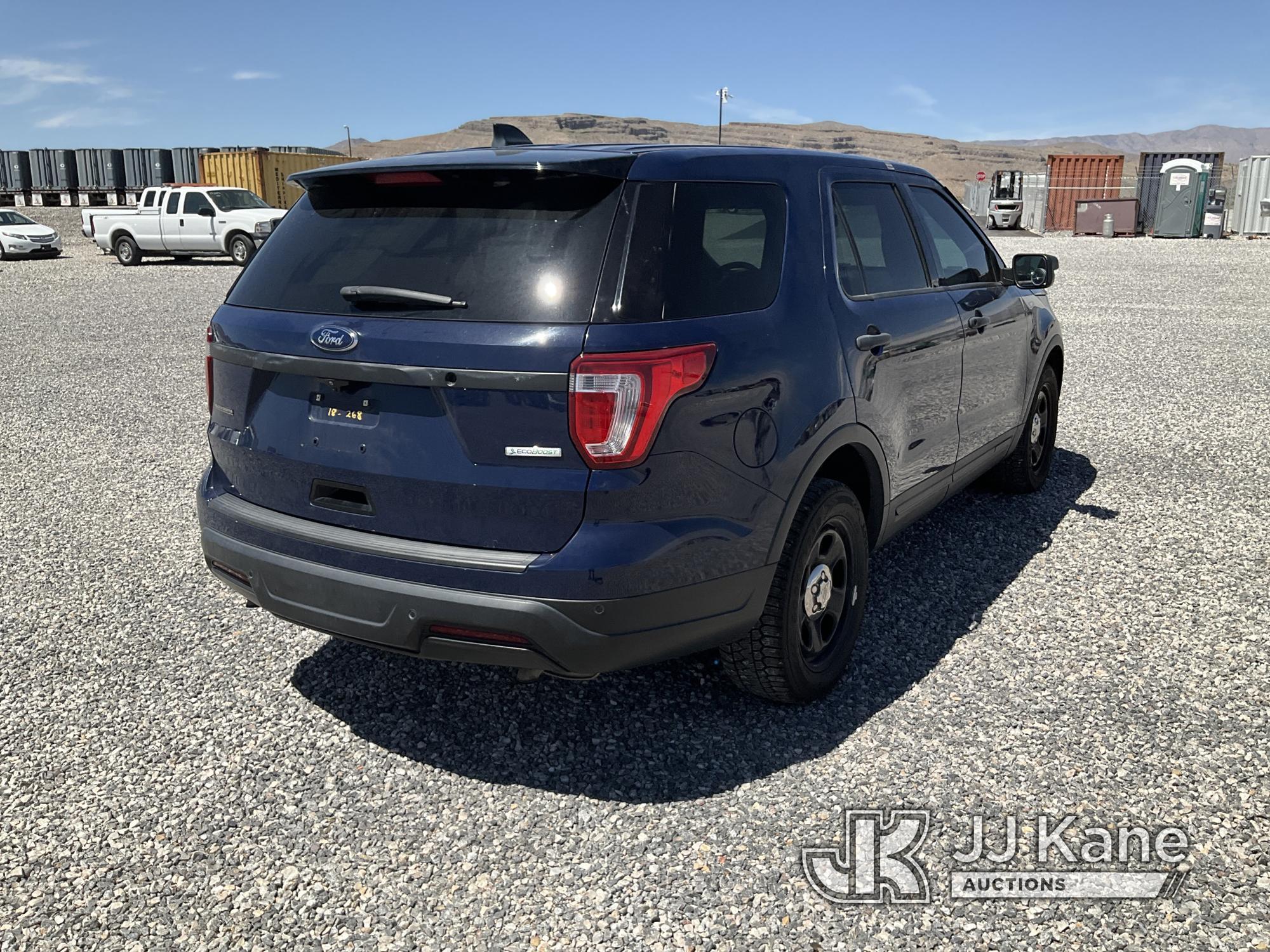 (Las Vegas, NV) 2018 Ford Explorer AWD Police Interceptor No Console Check Engine Light On, Runs & M