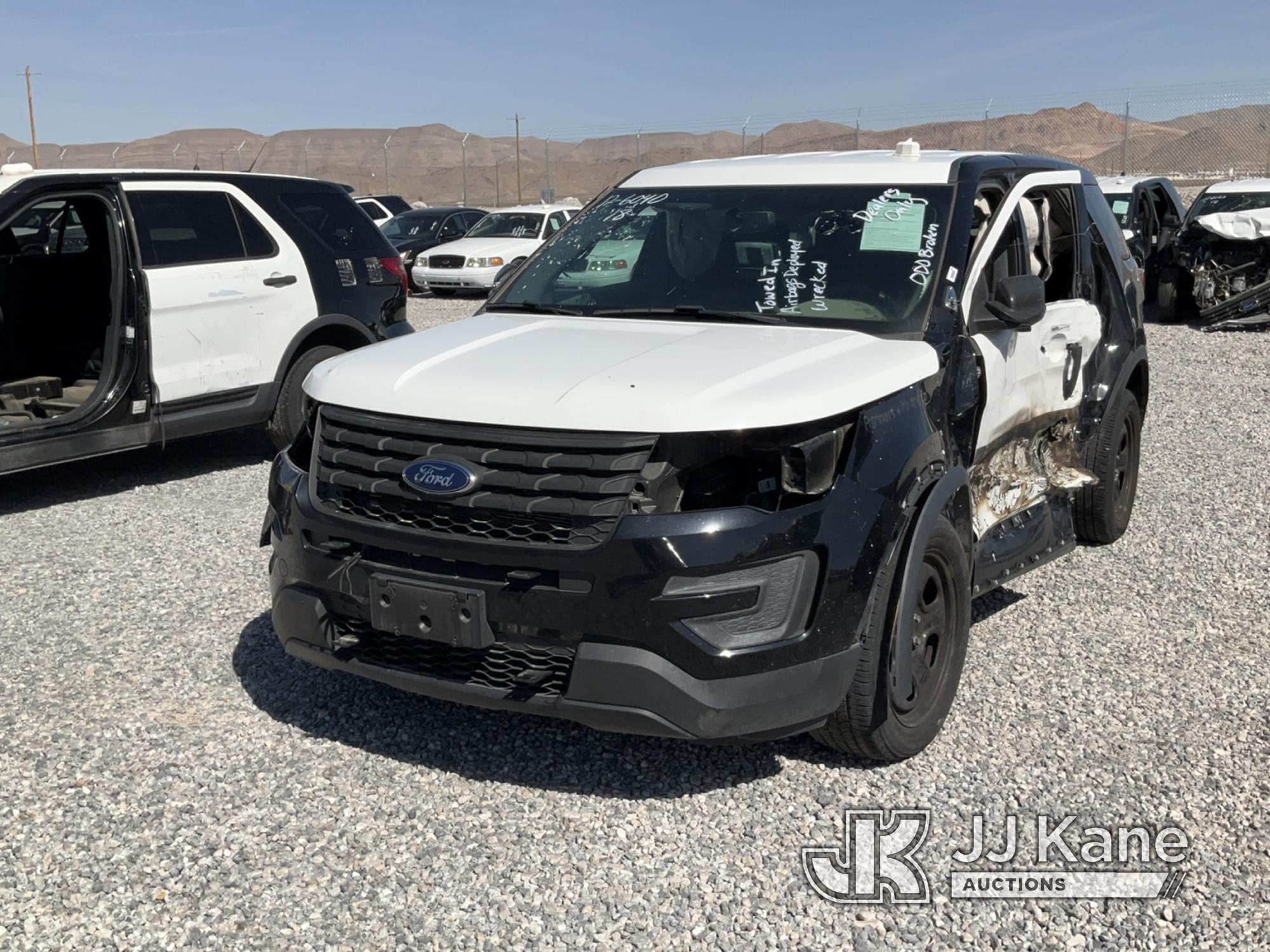 (Las Vegas, NV) 2018 Ford Explorer AWD Police Interceptor Dealers Only, Towed In, Body Damage, Odome