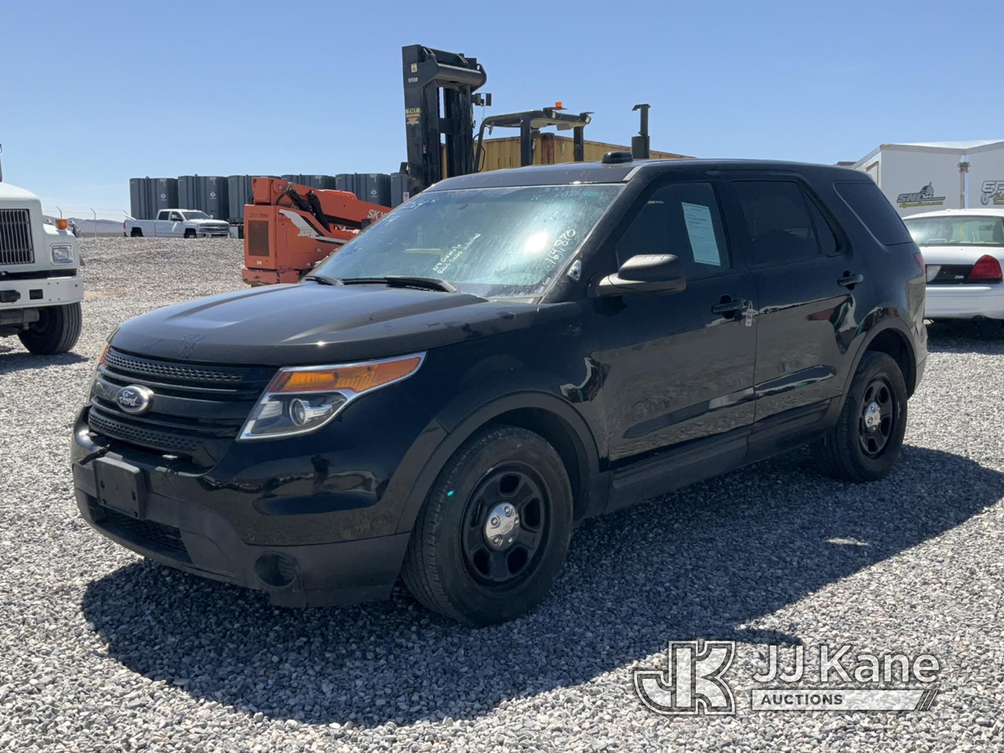 (Las Vegas, NV) 2014 Ford Explorer AWD Police Interceptor No Console, Rear Seats Unbolted Runs & Mov