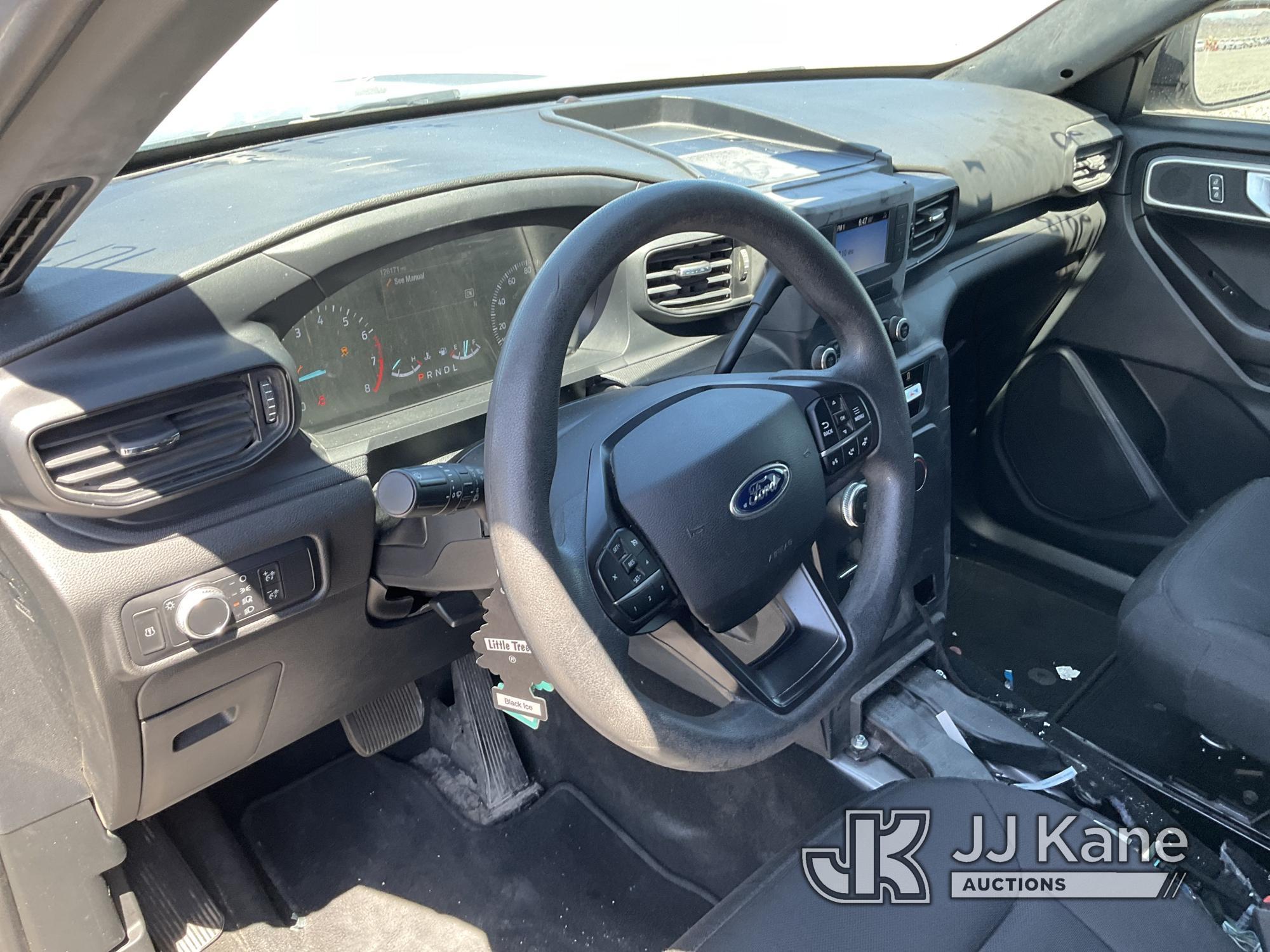 (Las Vegas, NV) 2020 Ford Explorer AWD Police Interceptor No Console Check Engine Light On, Traction