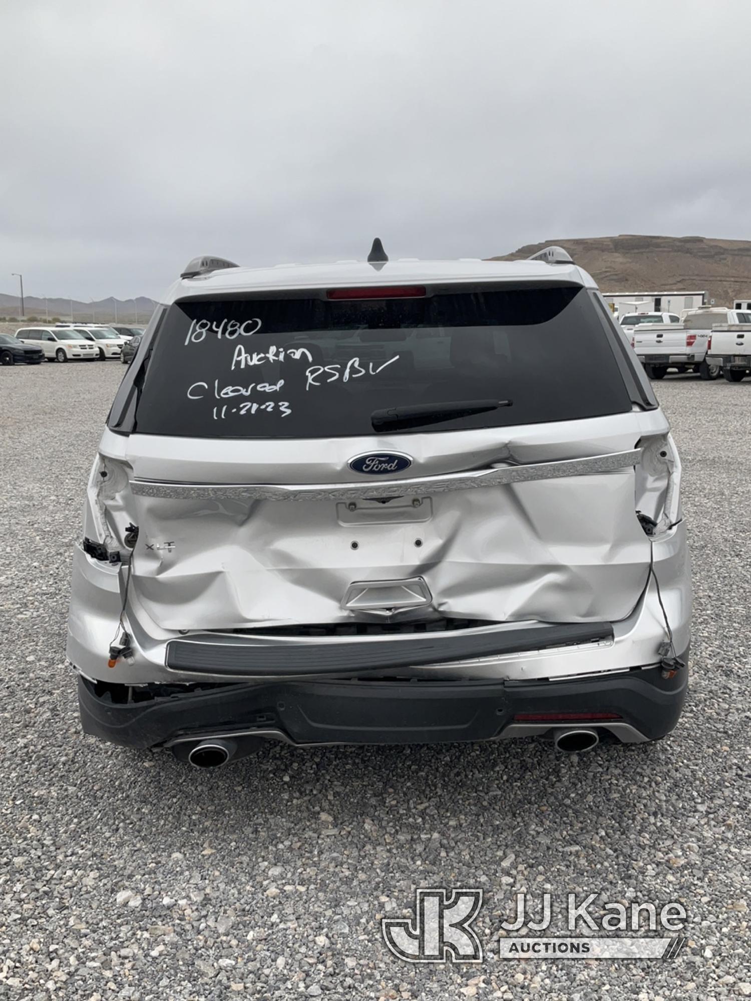 (Las Vegas, NV) 2018 Ford Explorer Wrecked, Missing Parts, Towed In Jump To Star, Runs & Moves