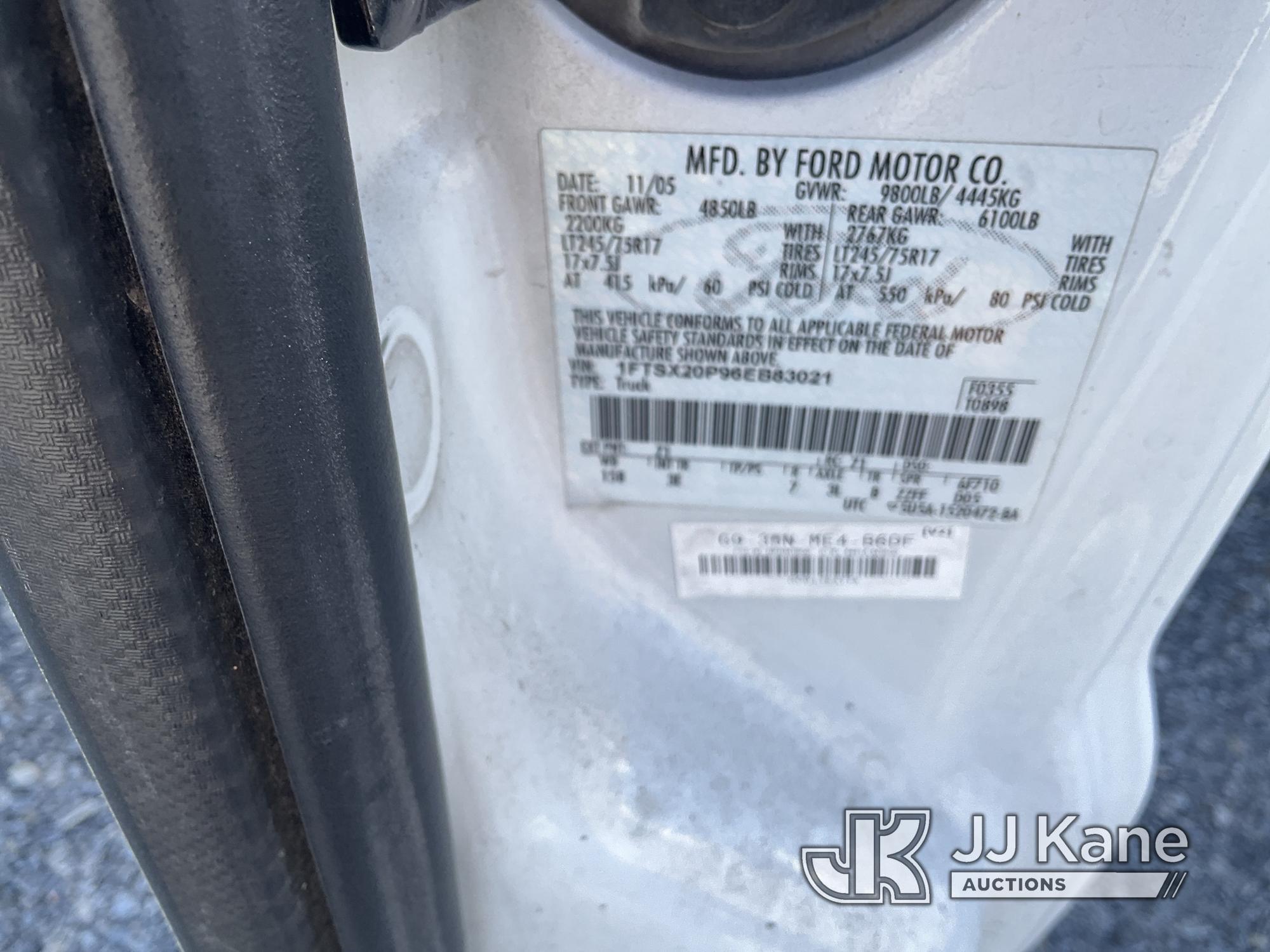 (Las Vegas, NV) 2006 Ford F-250 Pickup ABS Light On, Interior Damage, With Liftgate Jump To Start, R