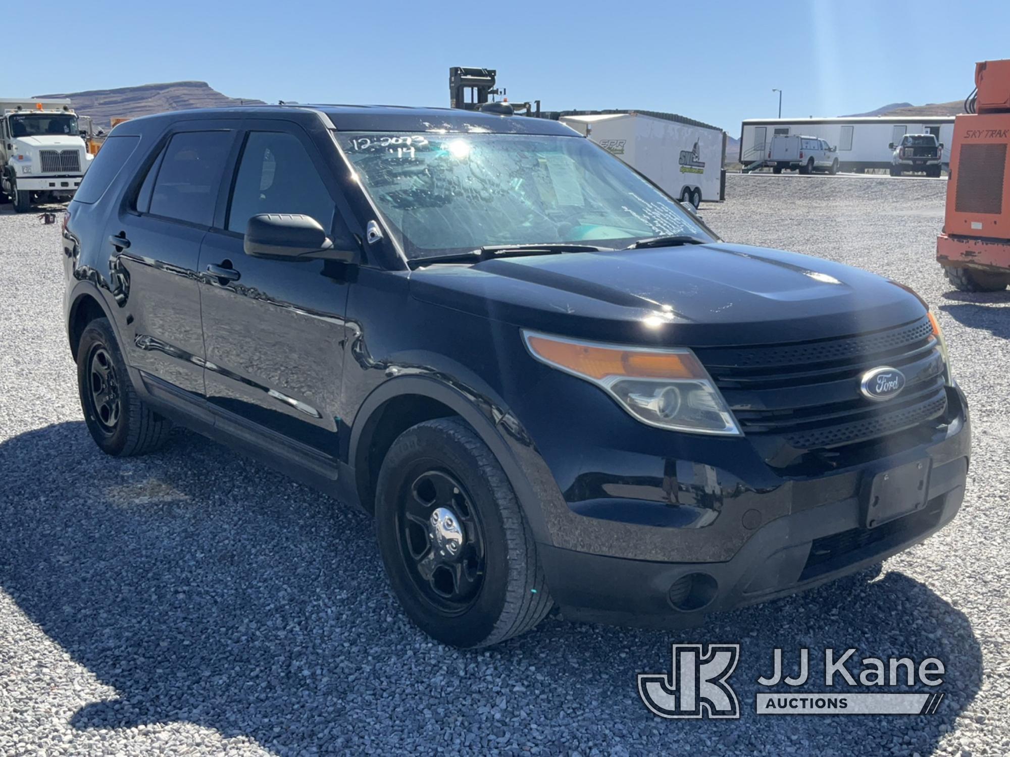 (Las Vegas, NV) 2014 Ford Explorer AWD Police Interceptor Body & Interior Damage, No Console, Tracti