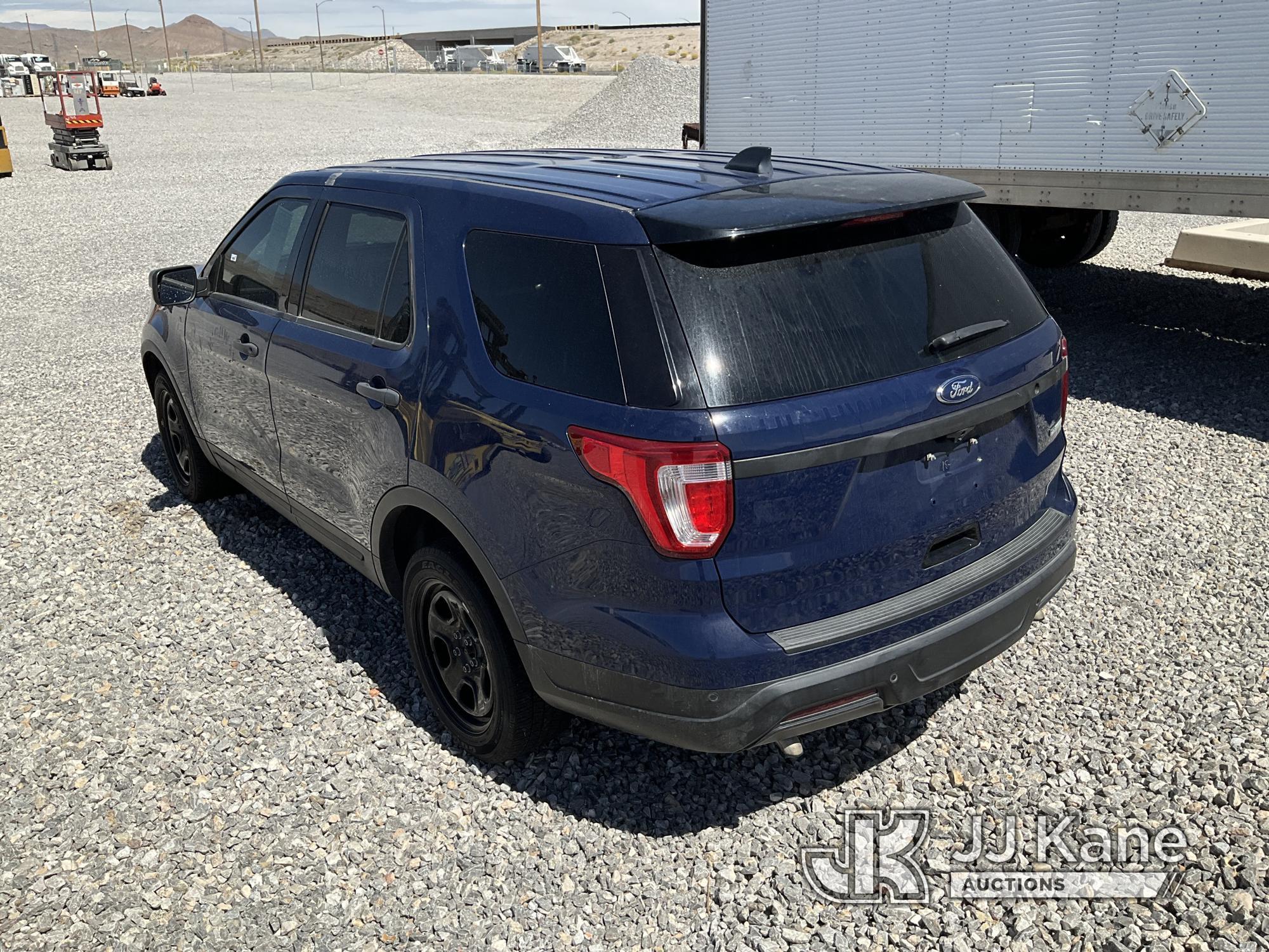 (Las Vegas, NV) 2018 Ford Explorer AWD Police Interceptor Towed In, No Console Body Damage, Does Not