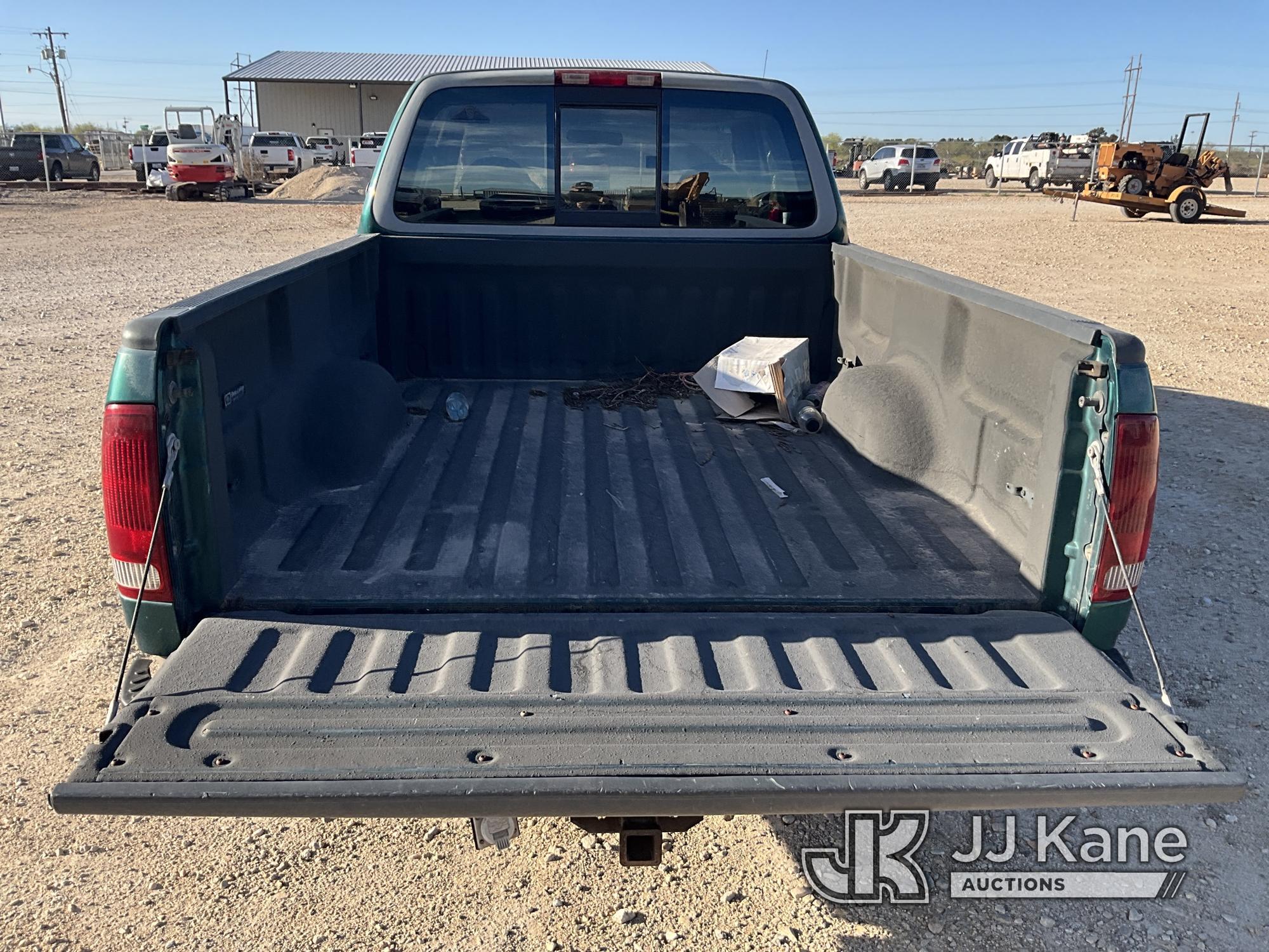 (San Angelo, TX) 1997 Ford F250 Extended-Cab Pickup Truck Runs and Moves, Dashboard Cracked, Paint D