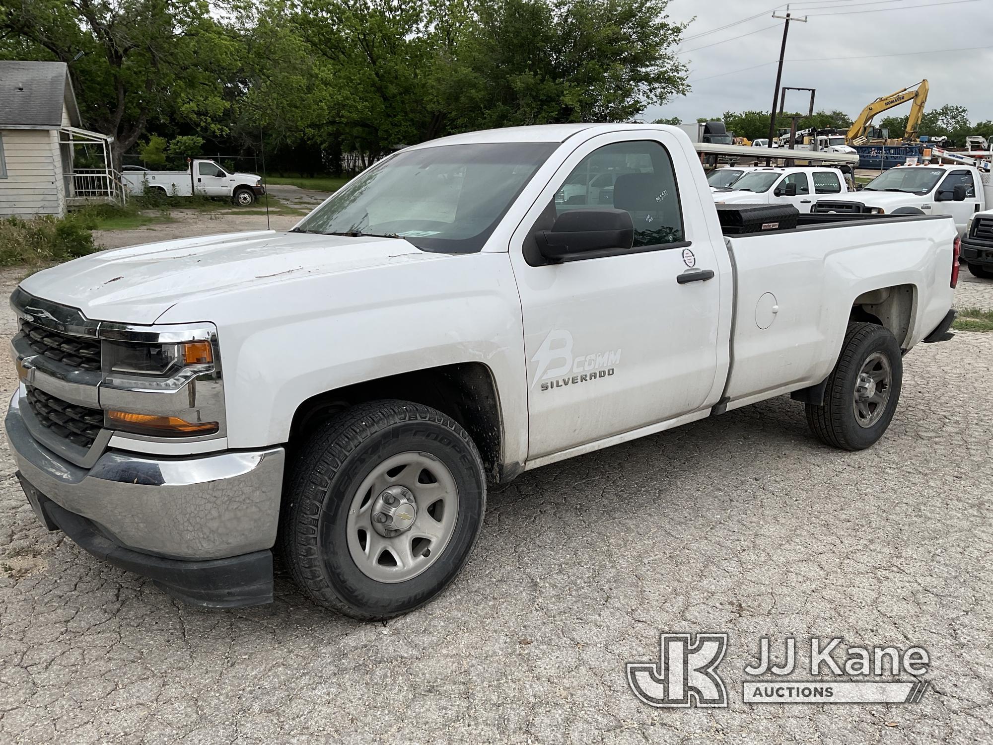 (San Antonio, TX) 2018 Chevrolet Silverado 1500 Pickup Truck Runs & Moves. Service tire monitor Syst