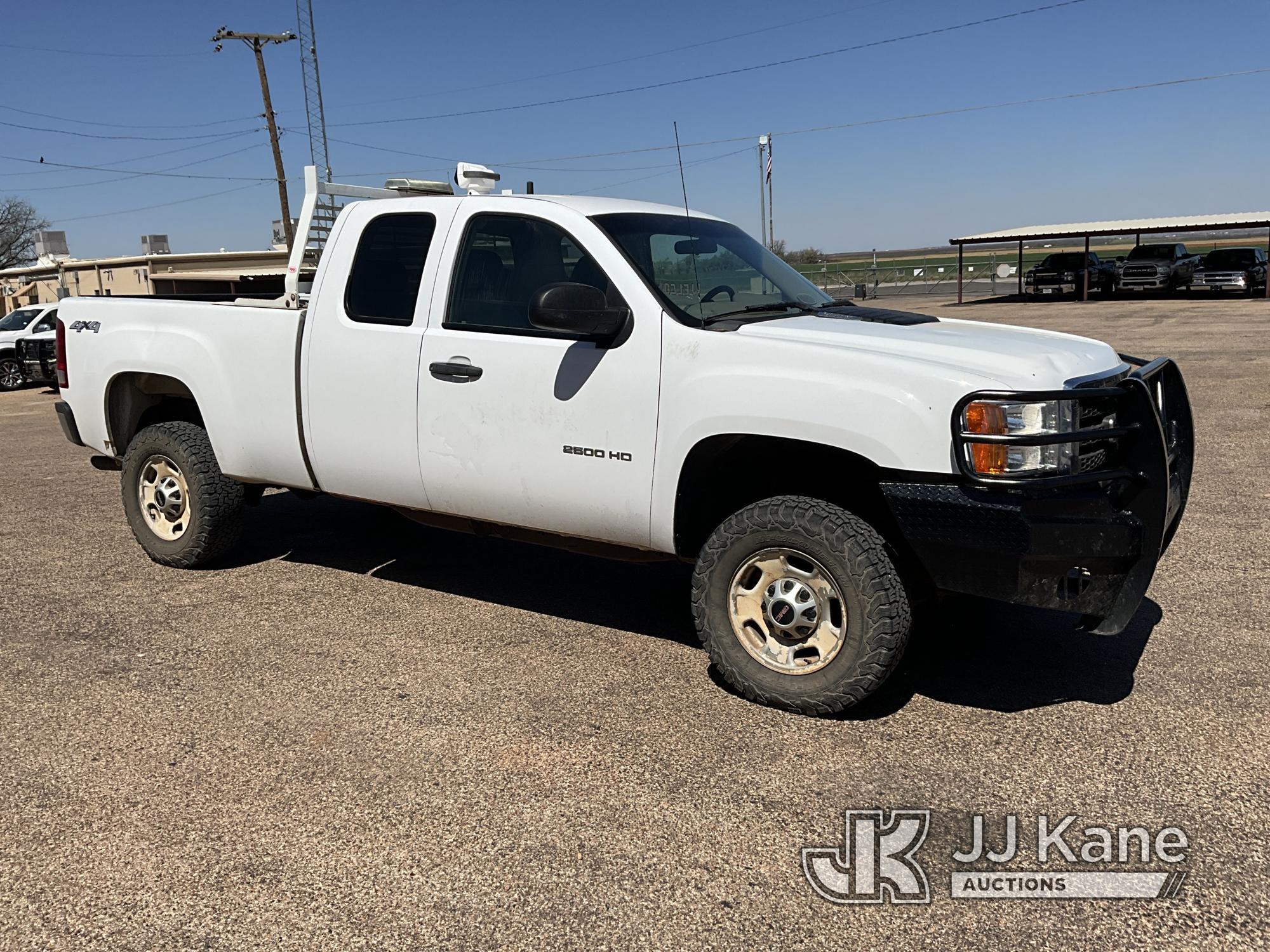 (Roby, TX) 2013 GMC Sierra 2500HD 4x4 Extended-Cab Pickup Truck, Cooperative owned Runs and Moves, P