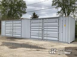 (South Beloit, IL) 2023 40 ft L x 8 ft W x 9.5 ft H Steel Shipping Container New/Unused