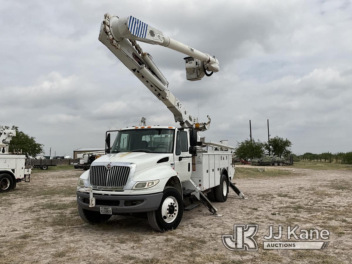 (Weslaco, TX) Altec AM55, Over-Center Material Handling Bucket Truck rear mounted on 2012 Internatio