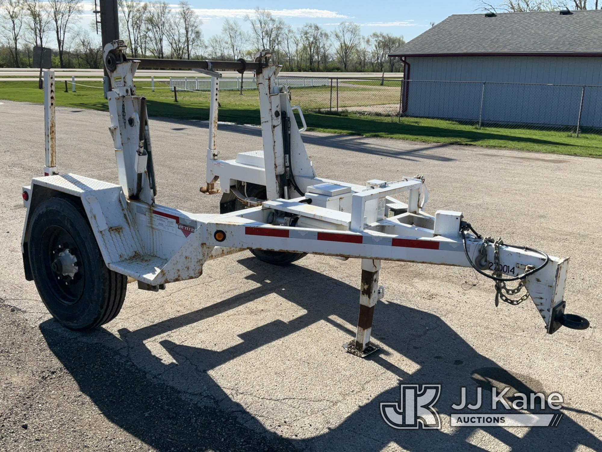 (South Beloit, IL) 2019 Butler HWSC-10 Self-Loading Hydraulic Reel Trailer Operates