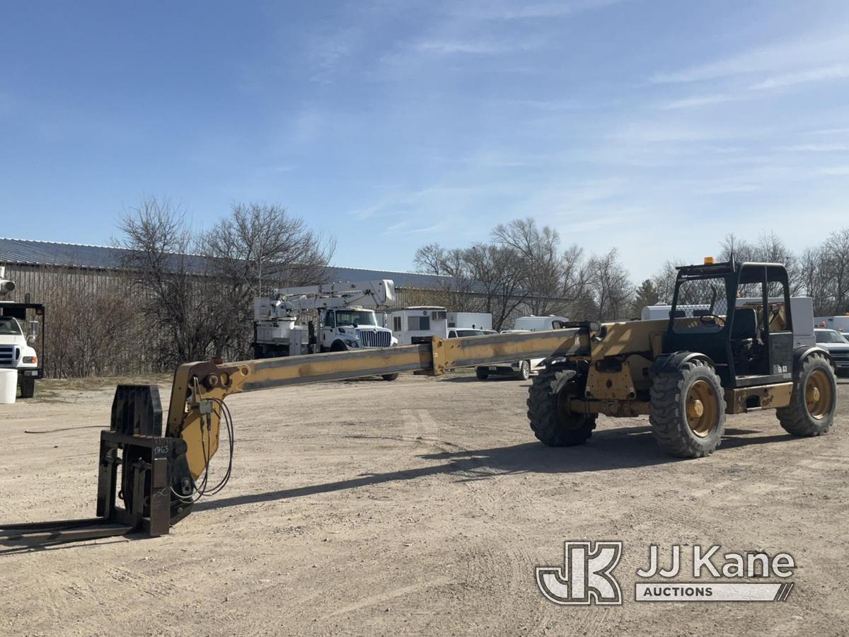 (Des Moines, IA) 2002 Caterpillar TH63 4x4 Rough Terrain Forklift Runs, Moves, Operates