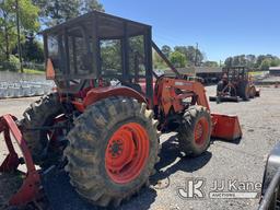 (Farmerville, LA) Kubota M9960 Utility Tractor Runs, Moves & Operates) (Body Damage