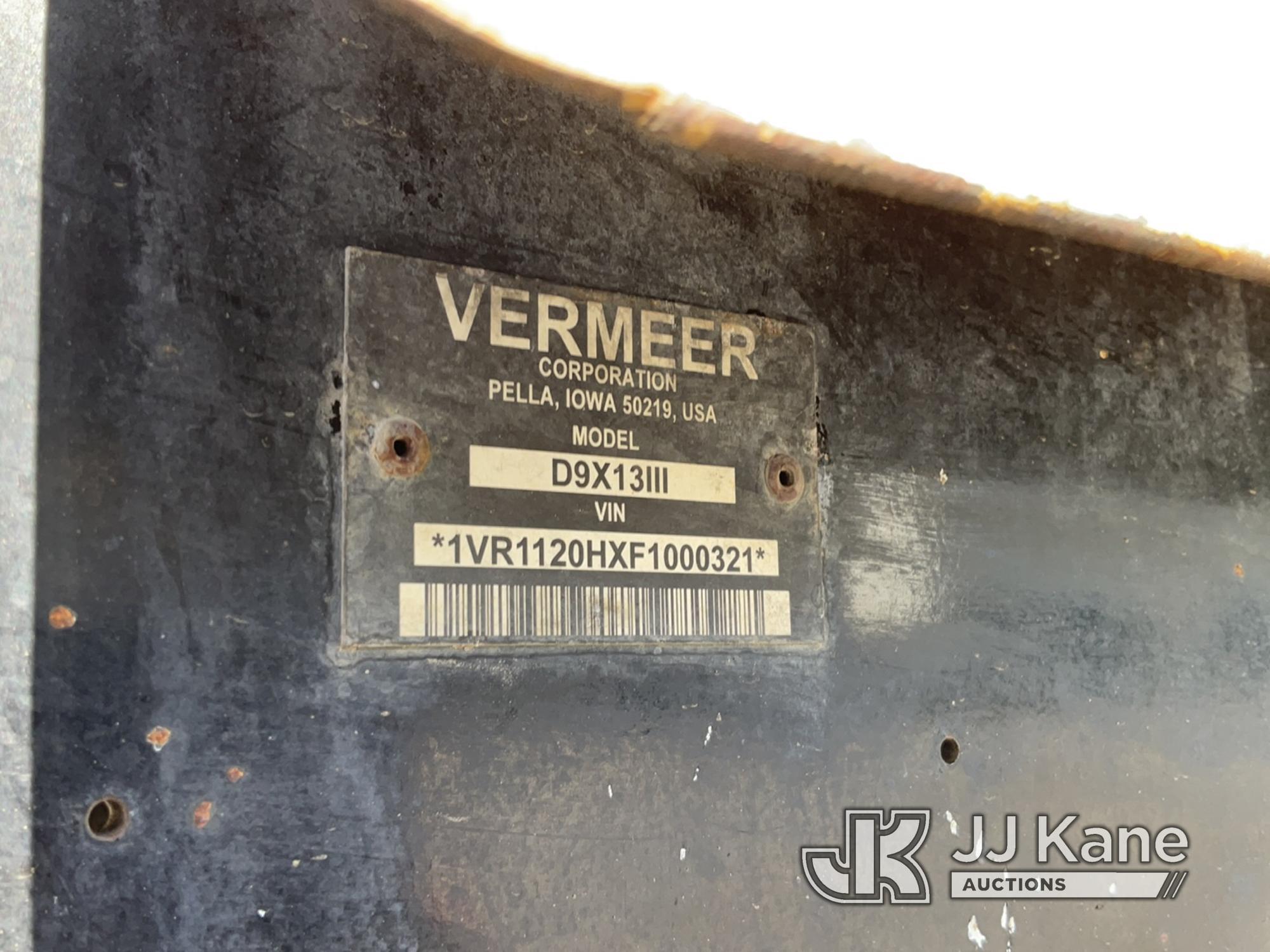 (Maple Lake, MN) 2015 Vermeer D9X13 Series III Directional Boring Machine Runs, Moves and Operates