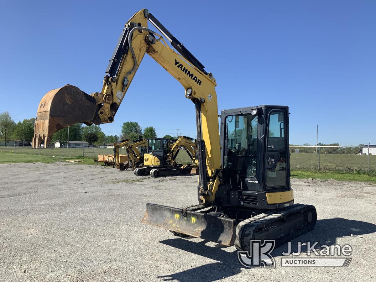 (Hawk Point, MO) Yanmar VIO45 Mini Hydraulic Excavator Runs, Moves & Operates) (Missing Serial Plate