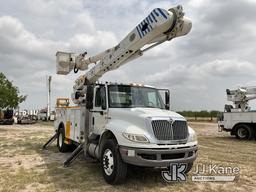 (Weslaco, TX) Altec AM55, Over-Center Material Handling Bucket Truck rear mounted on 2013 Internatio