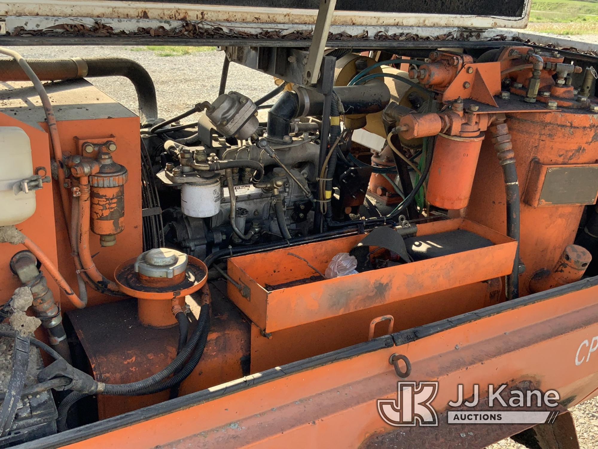 (Tipton, MO) 1988 Chicago-Pneumatic CPS185 Air Compressor, trailer mtd No Title) (Runs, Needs Batter