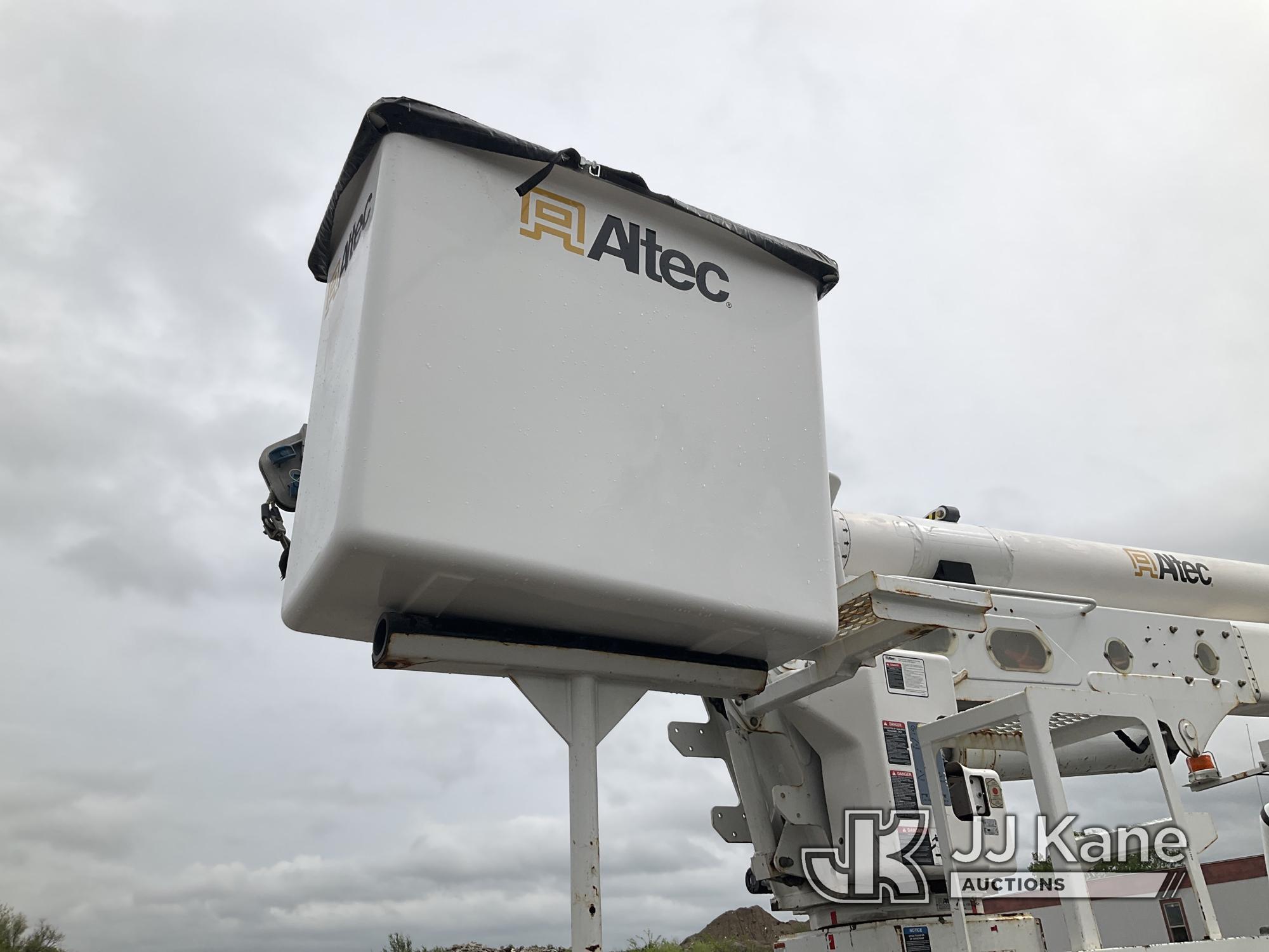 (Kansas City, MO) Altec AA55-MH, Material Handling Bucket Truck rear mounted on 2018 Freightliner M2