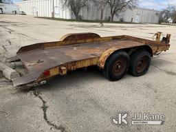 (Sun Prairie, WI) 1984 Butler LT1014 Trailer Needs tire (weathered, old age)  Deck Is 6FT Wide And 1