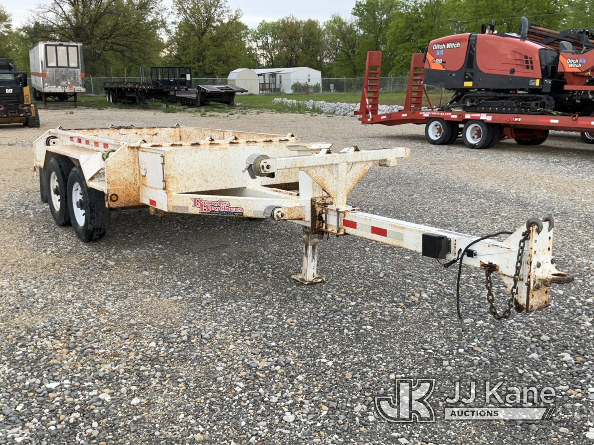 (Hawk Point, MO) 2013 Brooks Brothers PT92-7KE T/A Pole/Material Trailer Surface Rust.