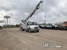 (Waxahachie, TX) Altec DM47B-TR, Digger Derrick rear mounted on 2015 Freightliner M2 106 Utility Tru