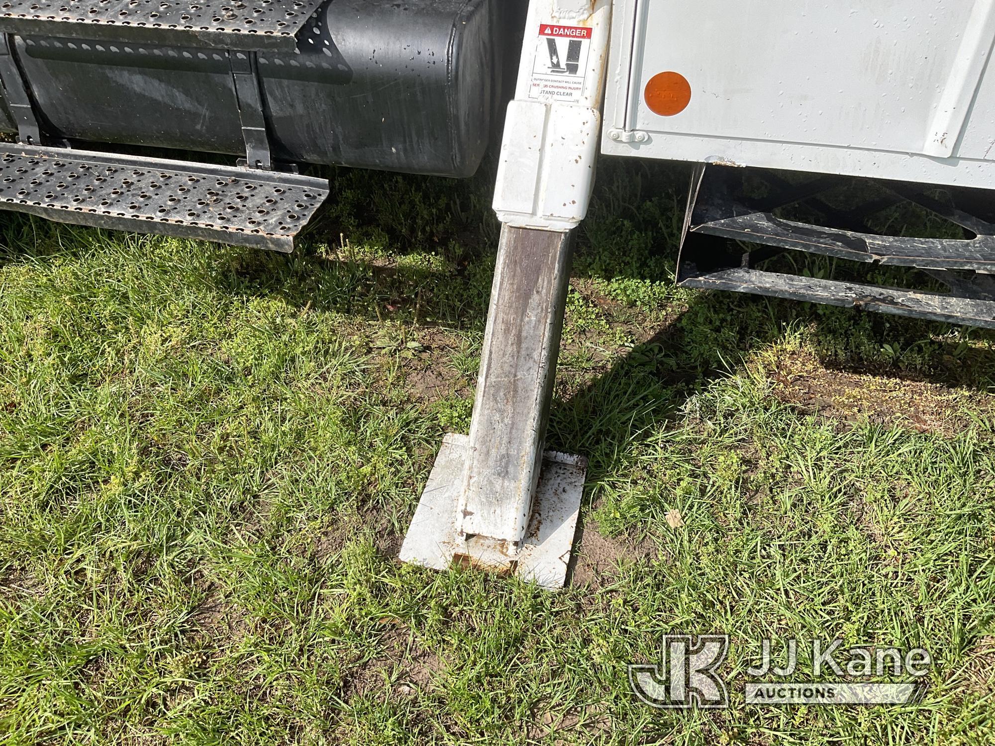 (Livingston, TX) Terex/Telelect Commander 4047, Digger Derrick rear mounted on 2008 Ford F750 Flatbe