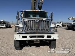 (El Paso, TX) Altec DM47TR, Digger Derrick rear mounted on 2008 International 7400 4x4 Utility Truck