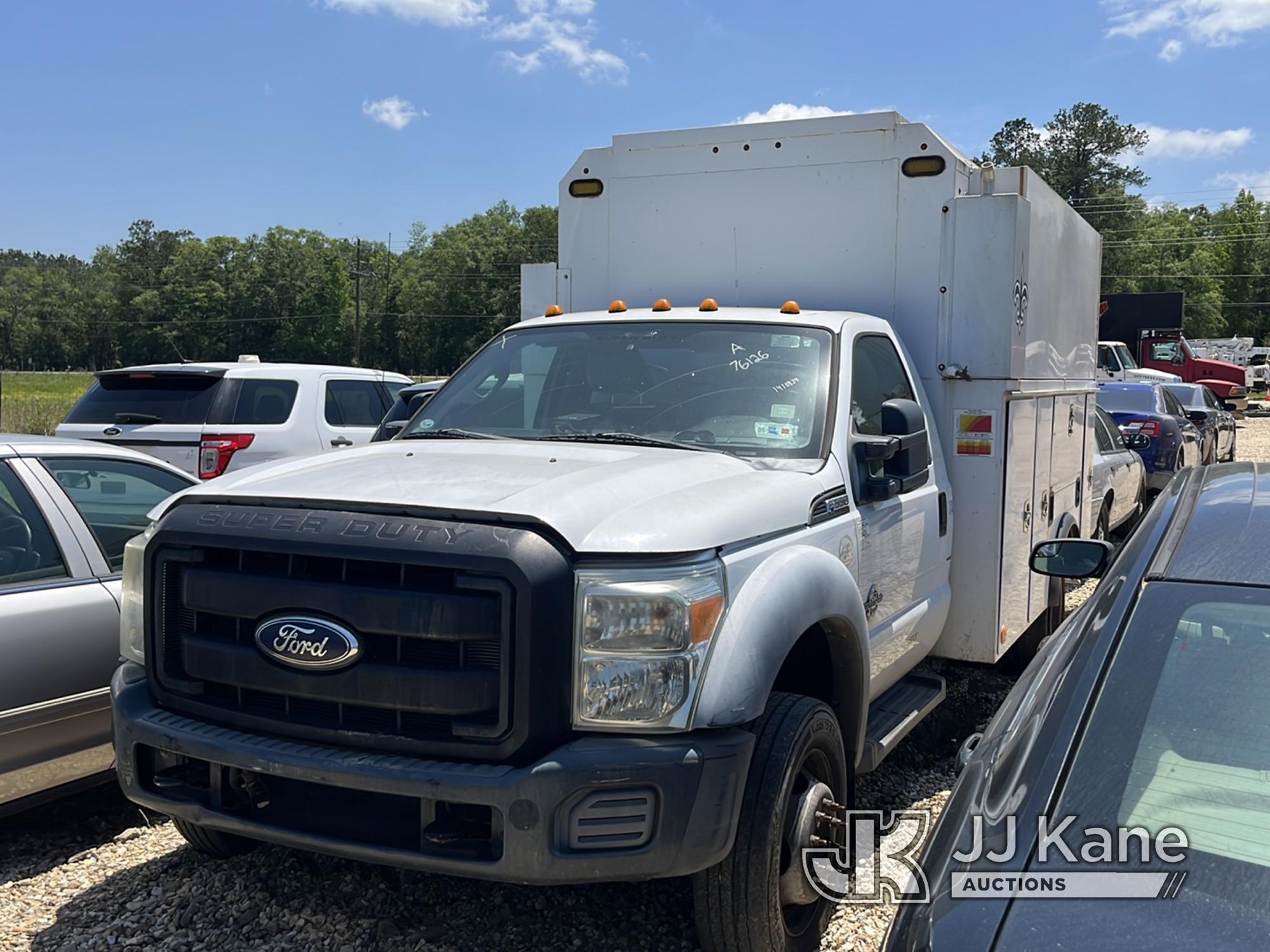 (Robert, LA) 2011 Ford F550 Enclosed High-Top Service Truck Not Running, Condition Unknown