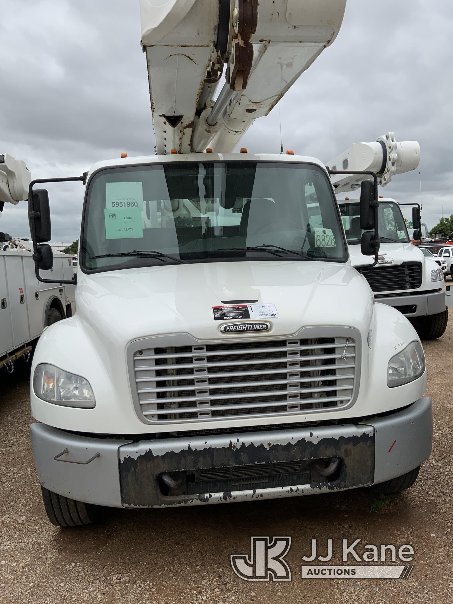 (Oklahoma City, OK) Altec AM55, Over-Center Material Handling Bucket Truck rear mounted on 2016 Frei