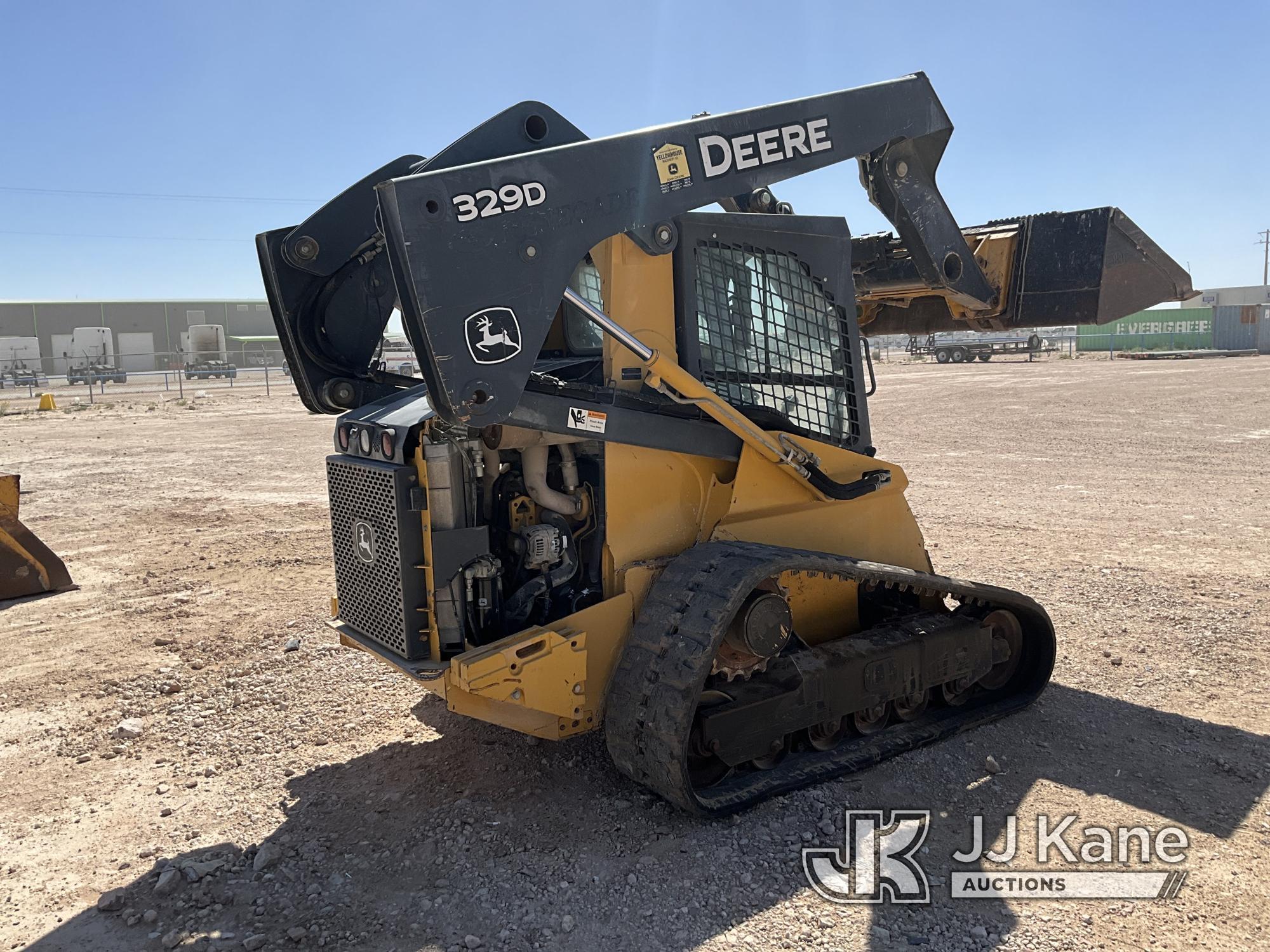 (Odessa, TX) 2012 John Deere 329D Tracked Skid Steer Loader Per seller: Right Side Drive Torch Hub M