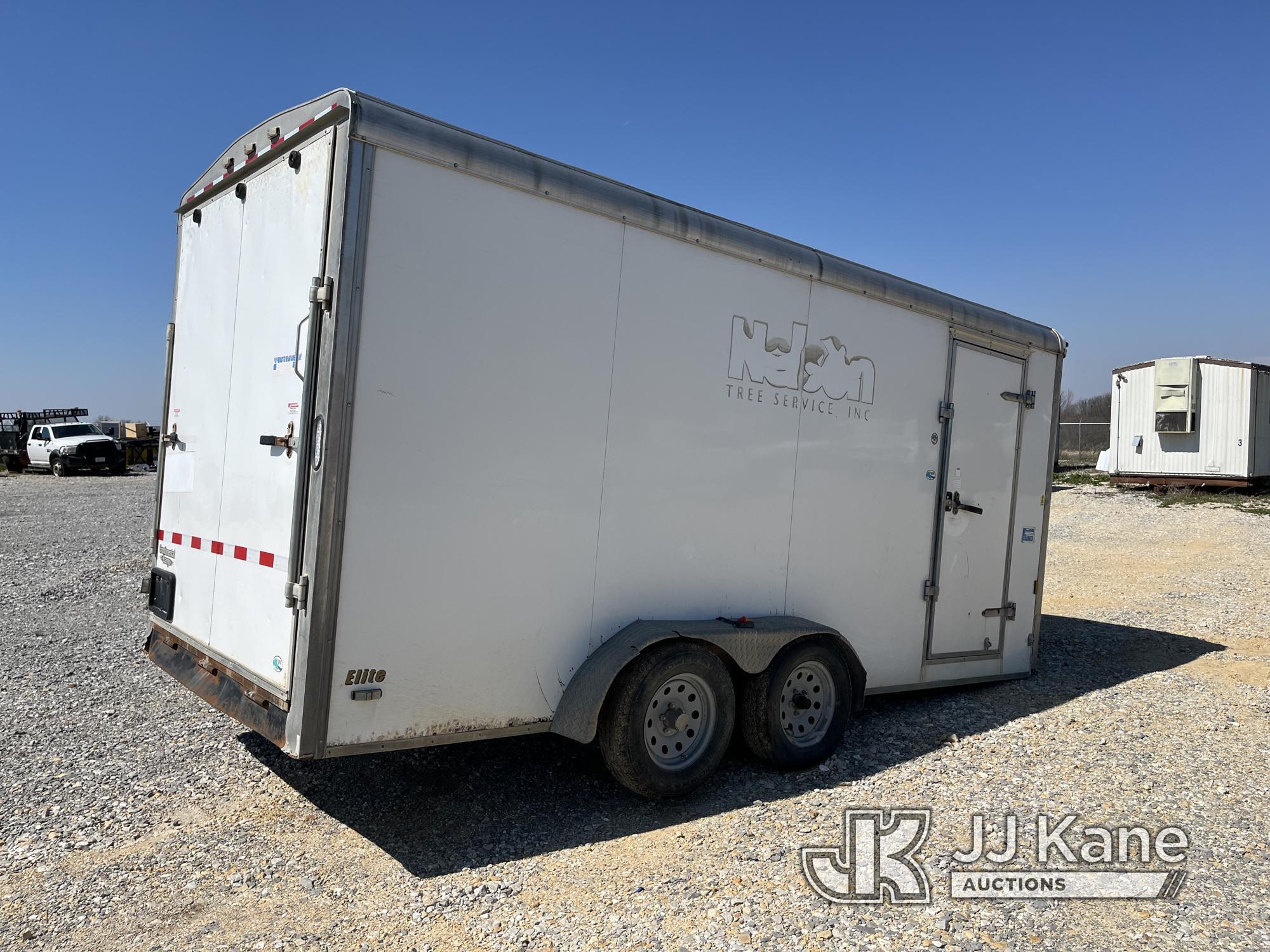 (Hawk Point, MO) 2016 Forest River T/A Enclosed Trailer No Title) (Seller States: Needs New Axle & B