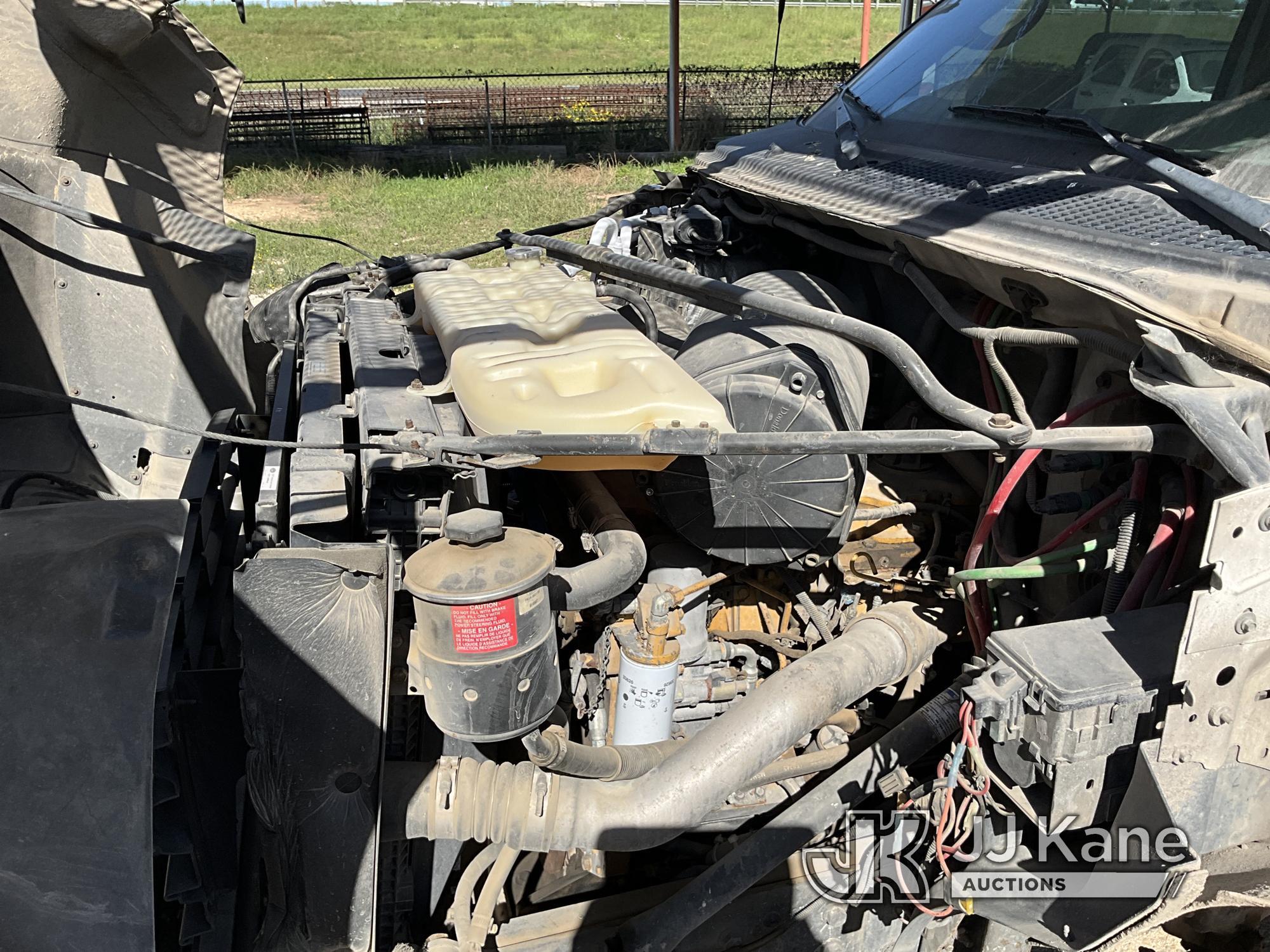 (San Antonio, TX) Terex/Telelect HiRanger 5FC-55, Bucket mounted behind cab on 2002 Ford F750 Utilit