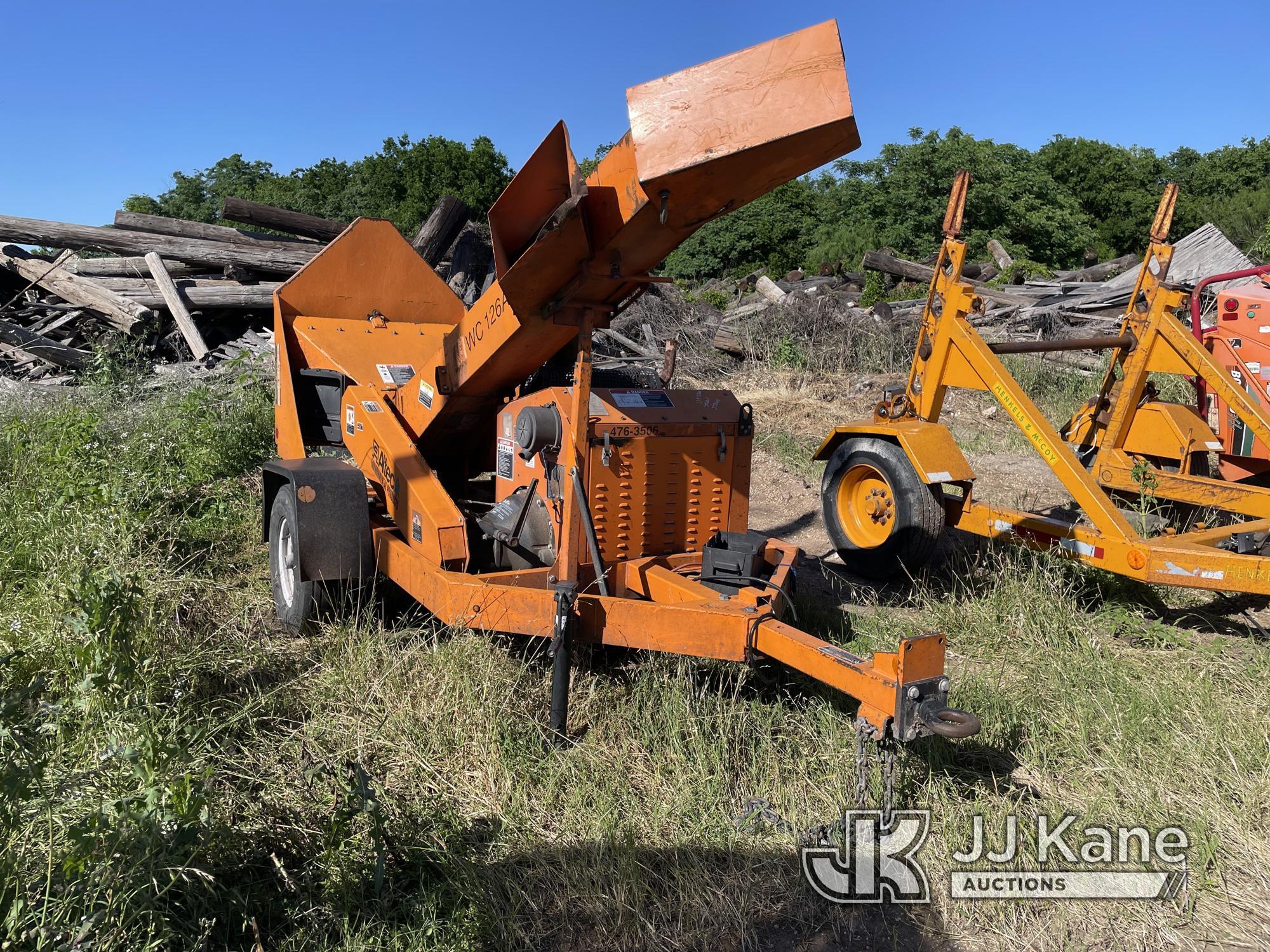 (San Antonio, TX) 2013 Altec WC126A Chipper (12in Drum), trailer mtd No Title) (Not Running, Conditi