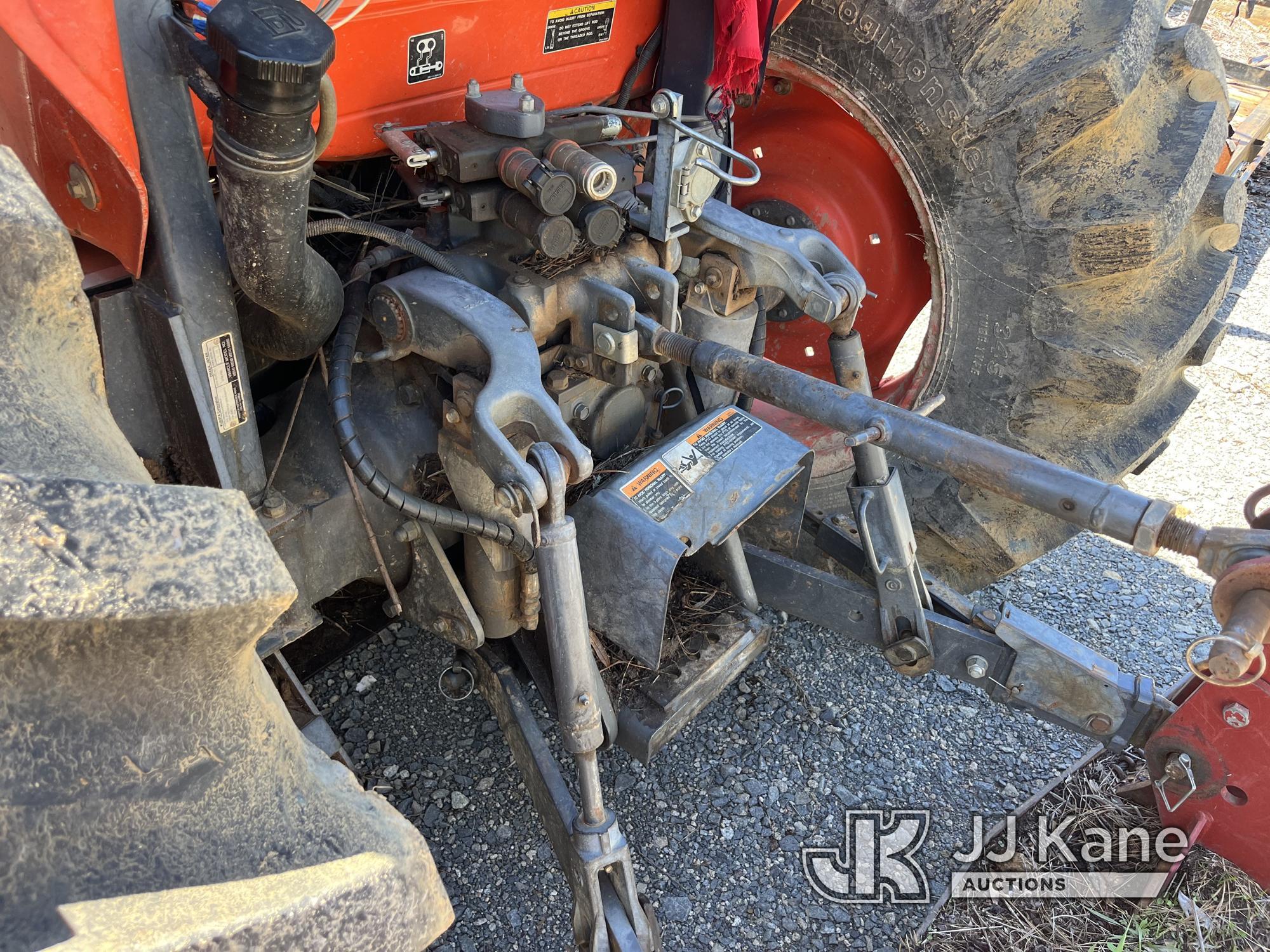 (Farmerville, LA) Kubota M9960 Utility Tractor Runs, Moves & Operates) (Body Damage