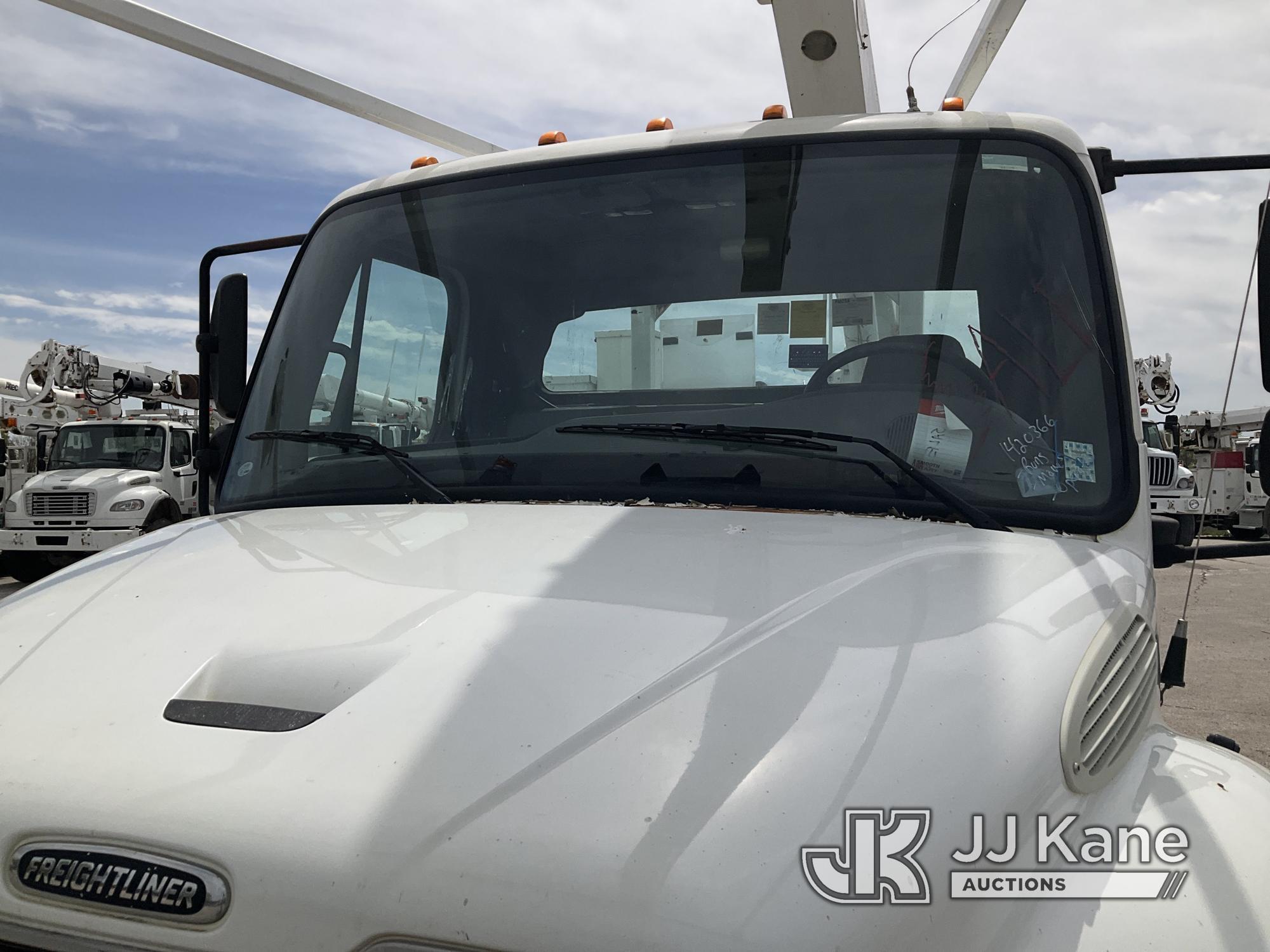 (Kansas City, MO) Altec AA755-MH, Material Handling Bucket Truck rear mounted on 2013 Freightliner M