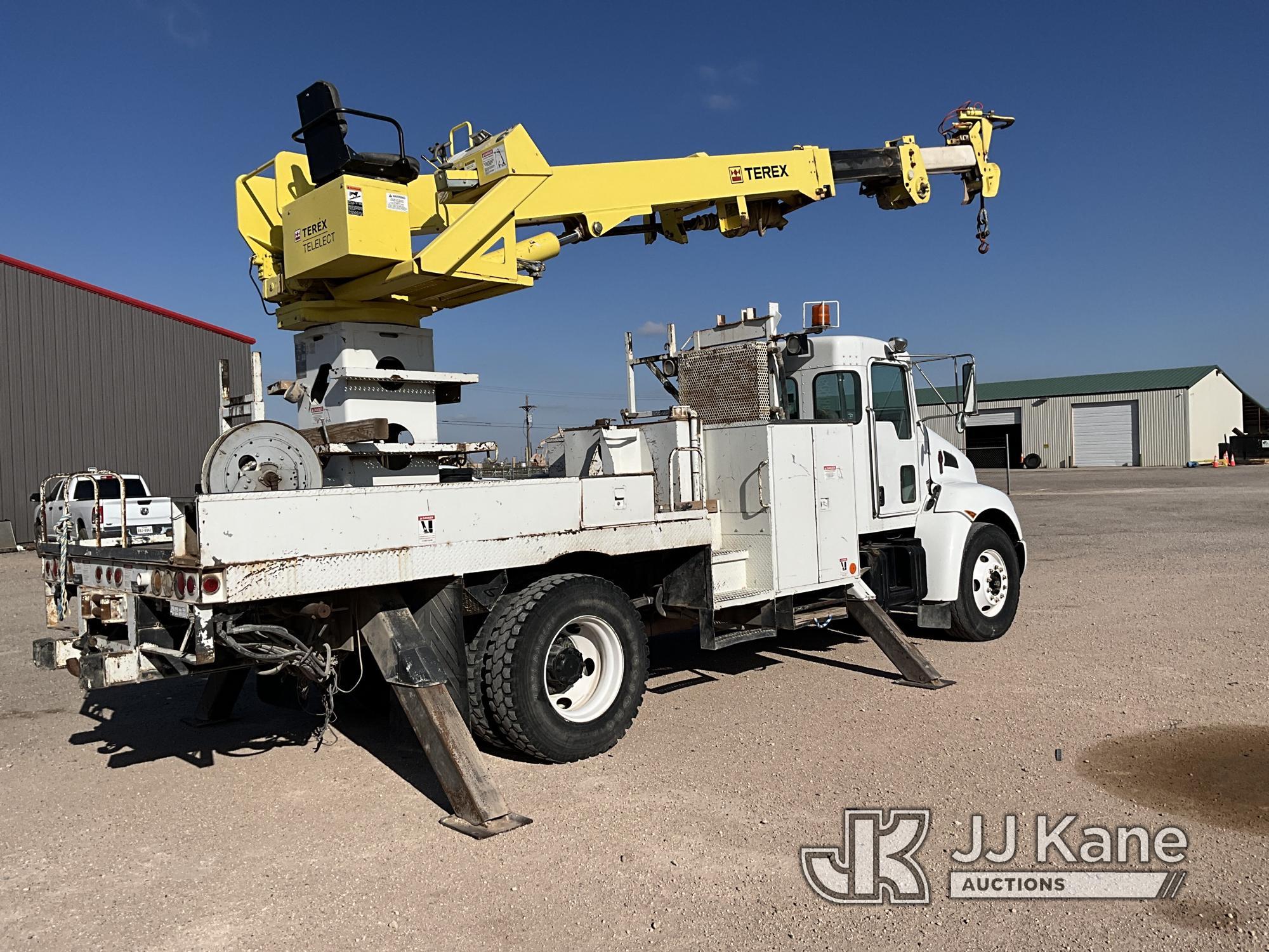 (Midland, TX) Terex/Telelect XL4045, Digger Derrick rear mounted on 2009 Kenworth T300 4x4 Flatbed/U