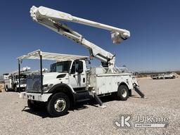 (El Paso, TX) Altec AM55E, Over-Center Material Handling Bucket Truck rear mounted on 2009 Internati